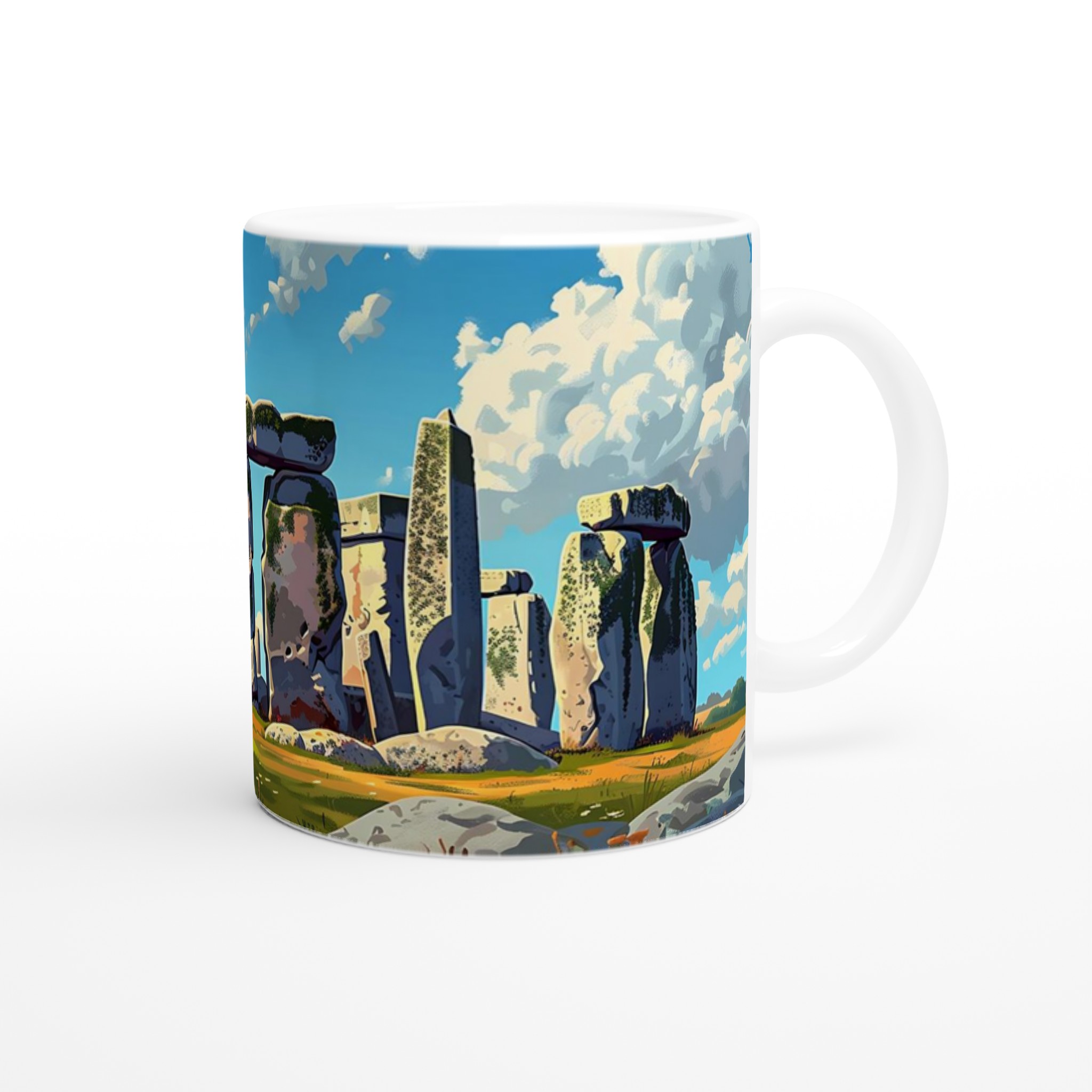 Stonehenge Inspired Keramisk Mugg – Konstnärlig Design i Väljfri Färg 9 f36058b2-1dfa-4715-888a-ecc526f0fb01