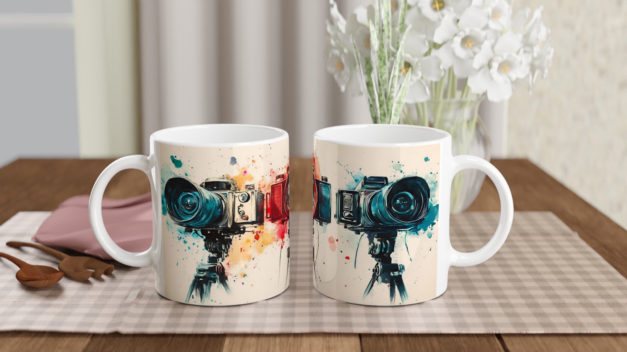 Kamerakonst – Akvarell Keramikmugg 11oz – Levande Design för Kreativa Själar 10 f3703266-605c-4143-a8e9-263ba28246a7