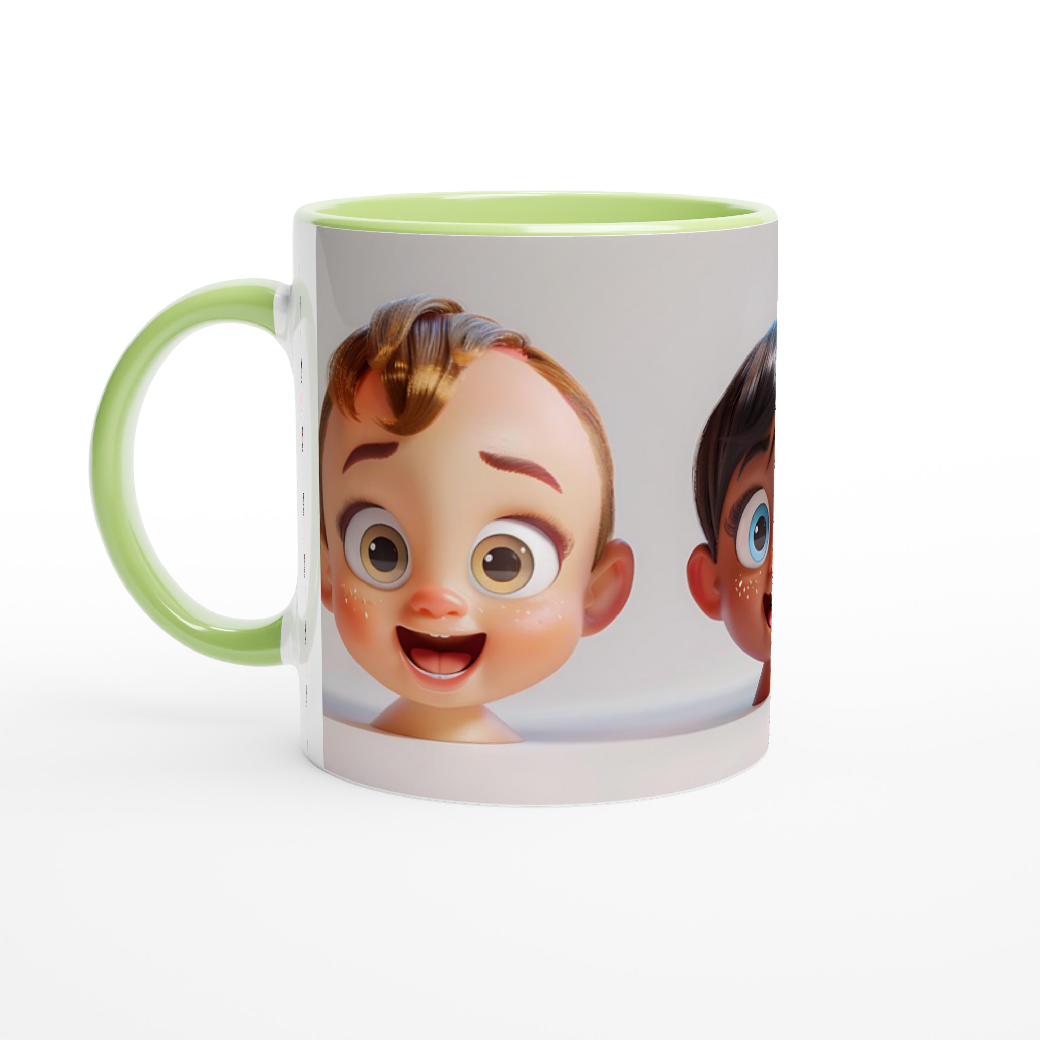Glad Kaffemugg med Lekfulla Barnansikten – Välj din Färg i 11oz Keramik 7 f3911294-364f-4b30-a160-05af33cd69cd
