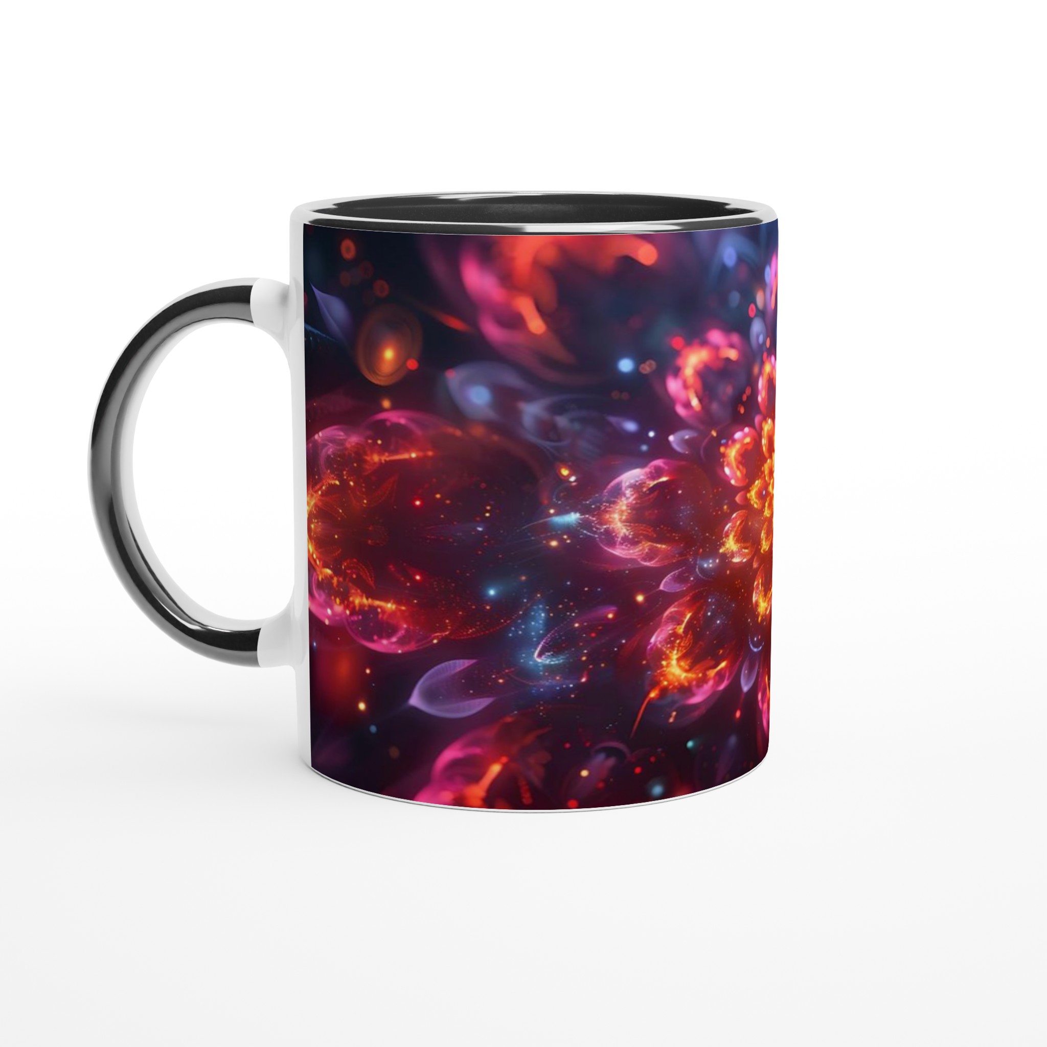 Kosmisk Blomsterdröm: 11oz Keramikmugg i Åtta Levande Färger – Diskmaskin- och Mikrovågsugnssäker 4 f3a38ead-d4d3-4b0a-b9e4-1a2fb25f1dd6
