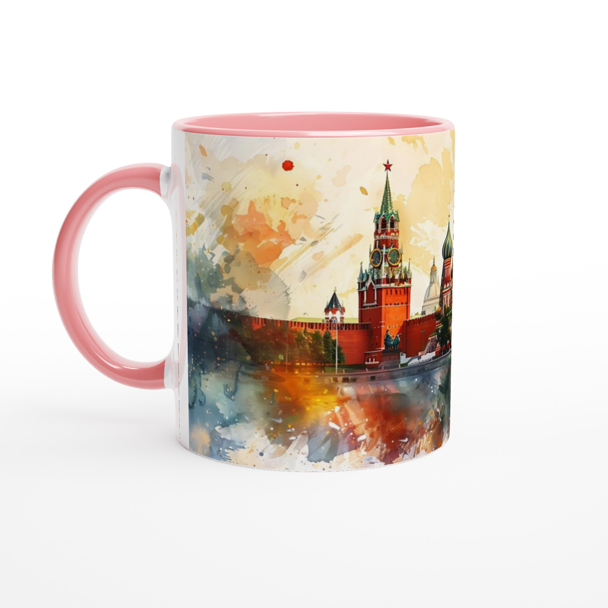 Konstnärlig St. Basil's Katedral Mugg - Akvarellprakt i din hand, 11 oz 6 f3b31b76-182f-4a65-8d95-f9432a1da503