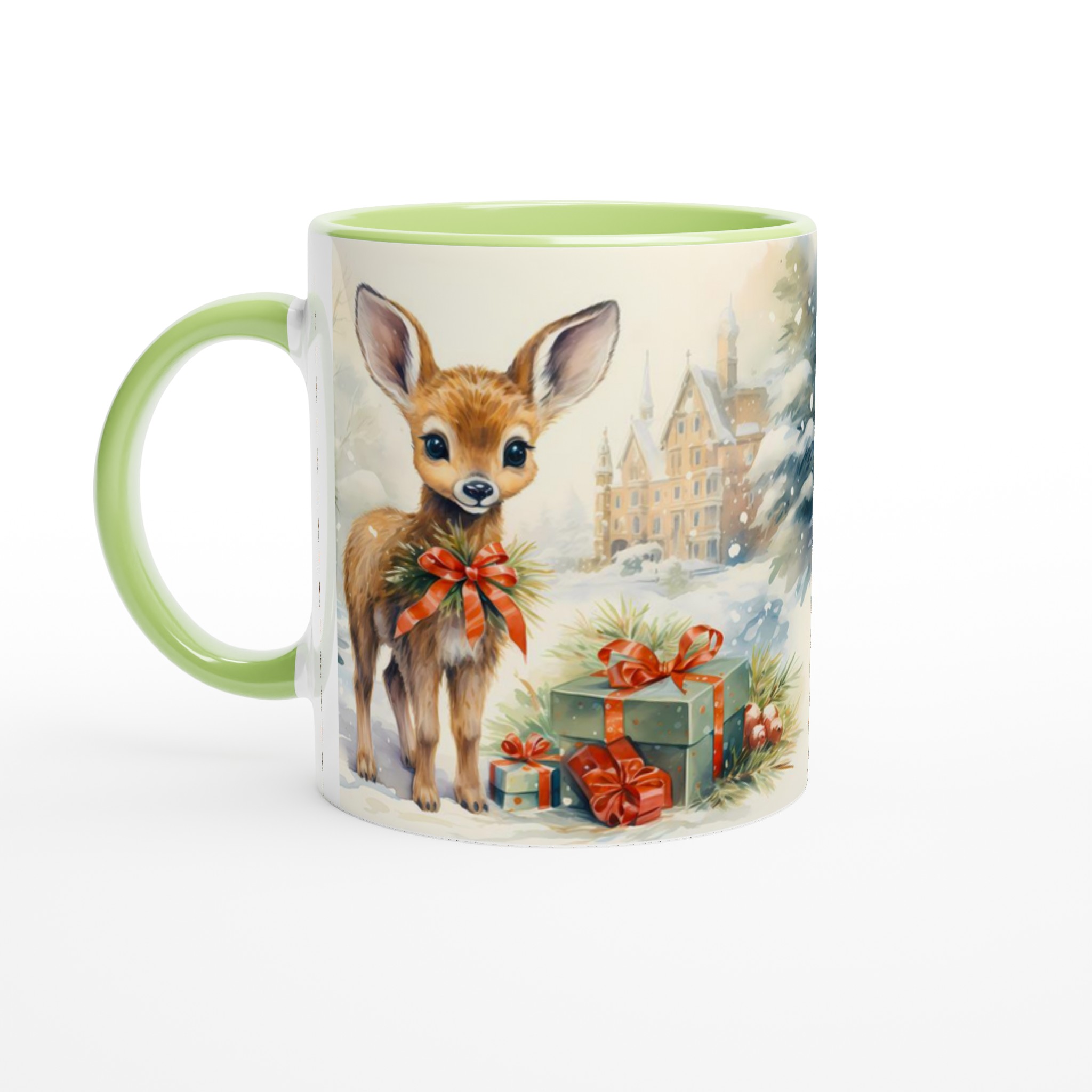 Söt Vinterrådjur Mugg - 11oz Keramisk Mugg för Julstämning och Varje Dag 7 f3d4b387-f0b1-417c-8d4c-1abb378da80a