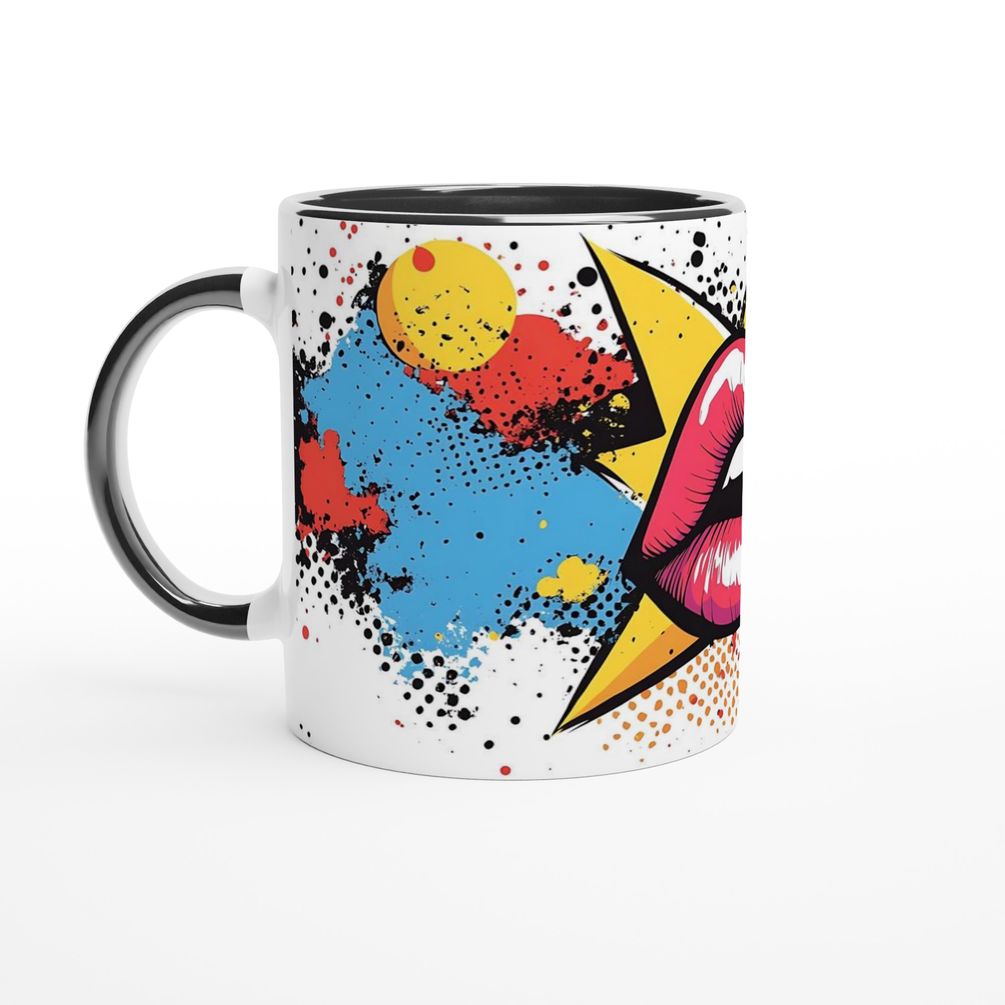 Pop Art Explosion Mugg – Färgstark Keramikmugg i 7 Livfulla Färger för Din Dagliga Kaffestund! 4 f42e474e-81cb-493c-ab2e-0b91874da98b