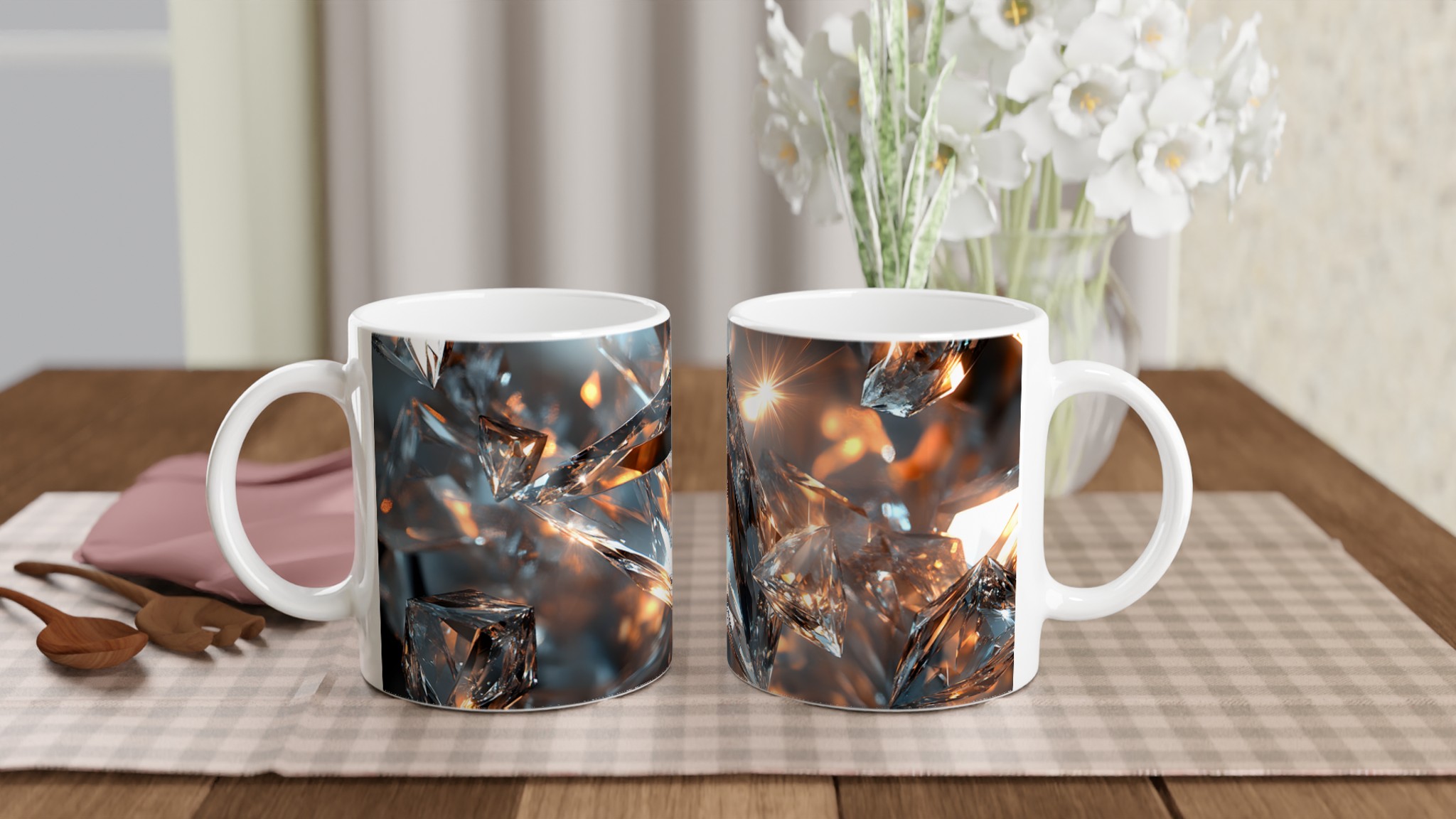 Sparkling Diamond Glint 11oz Keramikmugg – Glänsande Design för Kaffeälskare 10 f42f8c62-fa77-4088-9944-a323036a2a58