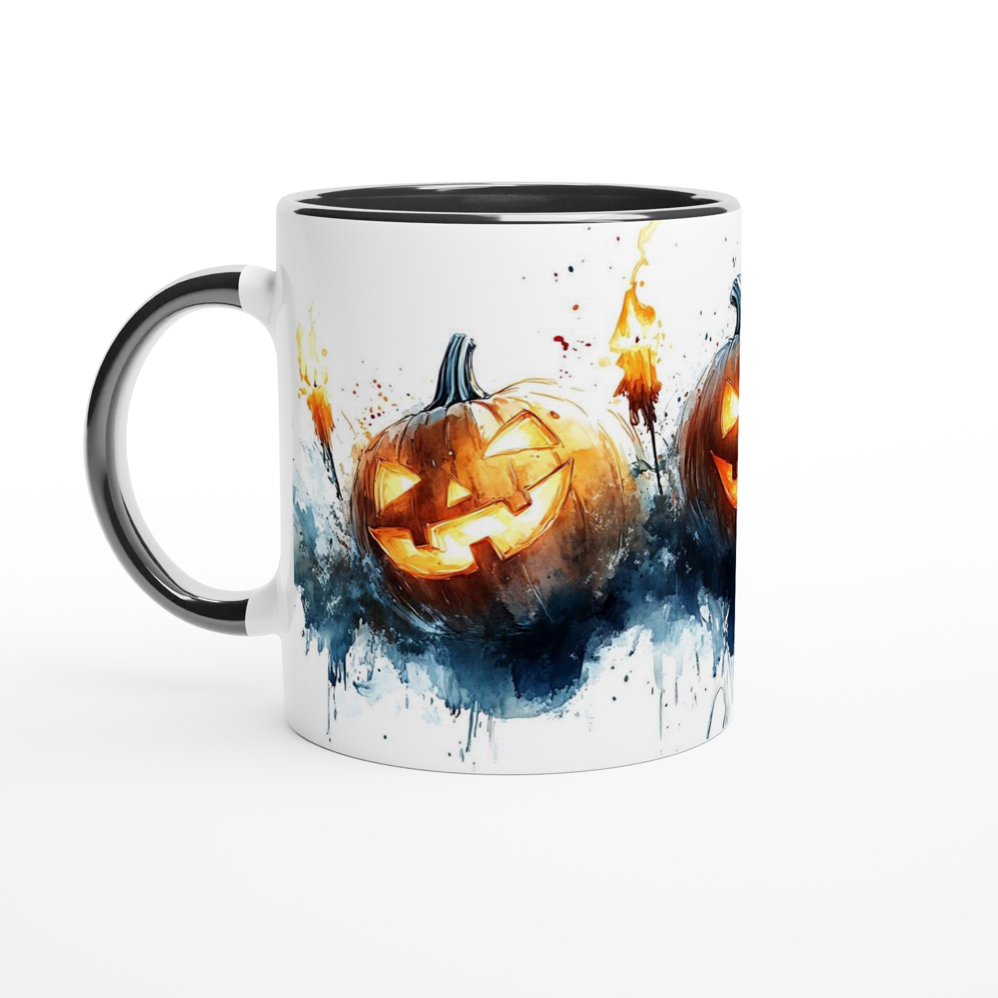 Spöklik Jack-o'-Lantern Keramikmugg – Perfekt för Halloween i ditt val av färg 4 f44494cb-efe8-4c79-a587-69b9314769b6