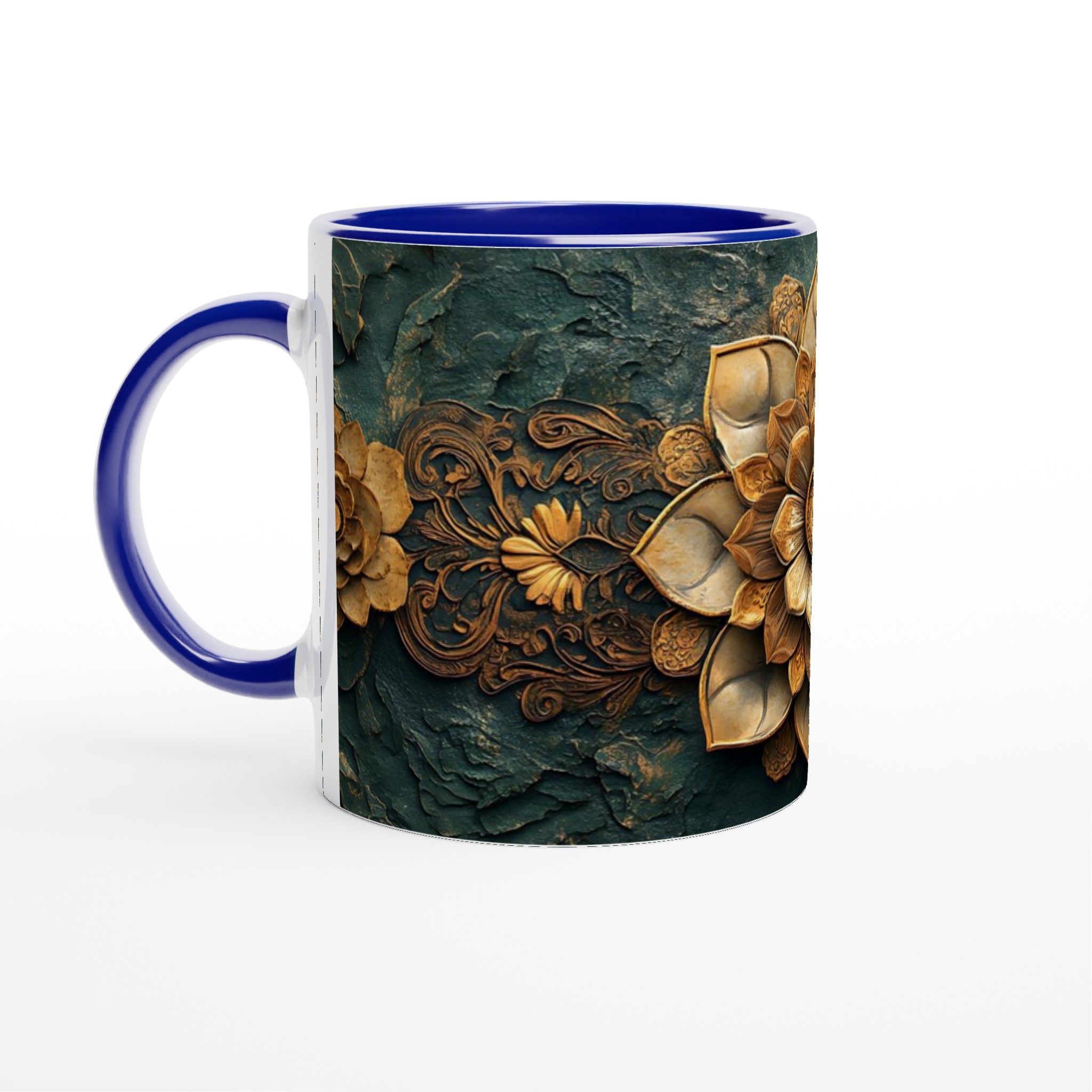 Lyxig Guld Lotus 11oz Keramikmugg - Välj din färg 2 f483ea41-42aa-4dfd-998c-e16264259c47
