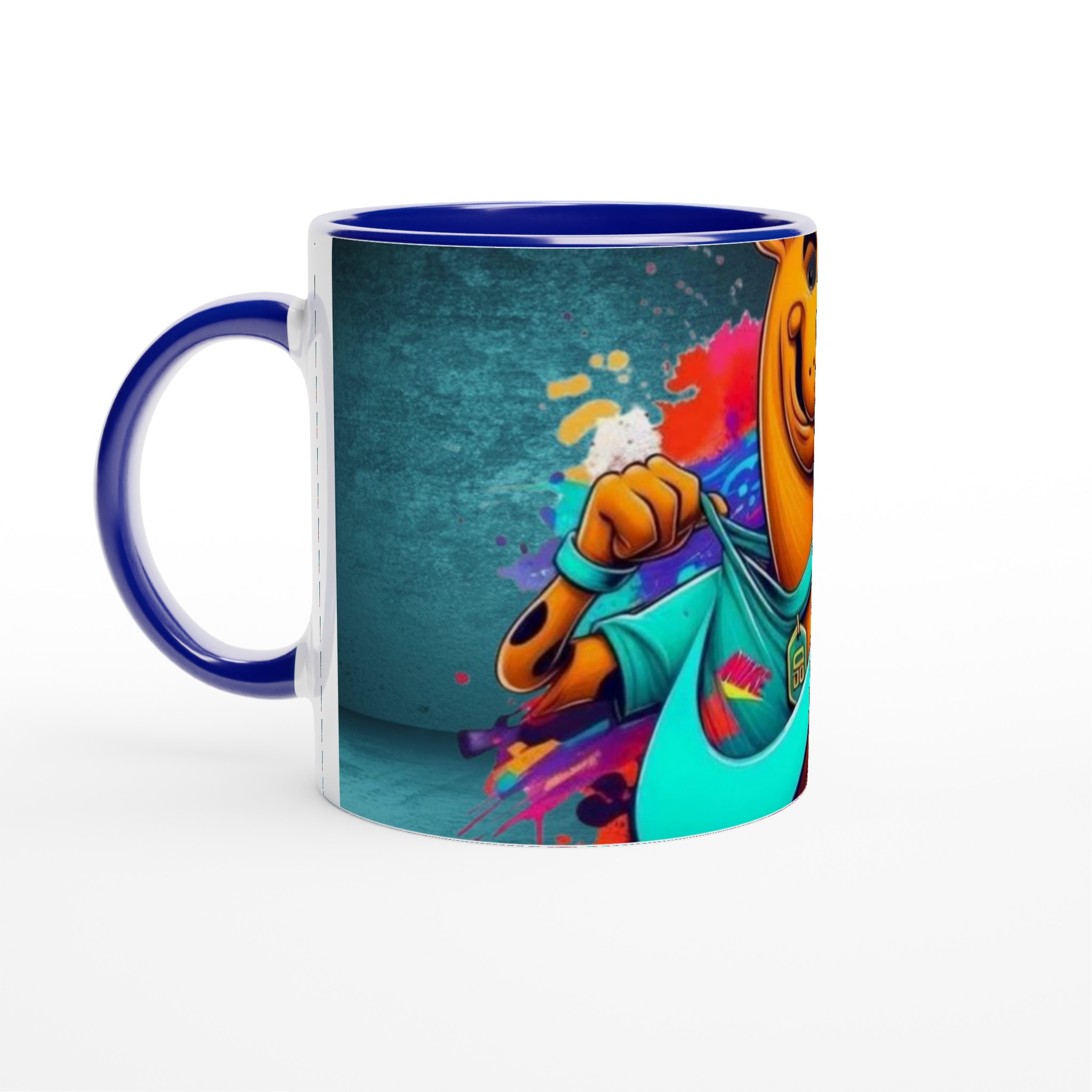 Vit 11oz keramisk mugg med färgstark Scooby-Doo design – välj din favoritfärg för en lekfull kaffestund 2 f4b0e503-9bcf-4409-9587-a9d3f247dc12