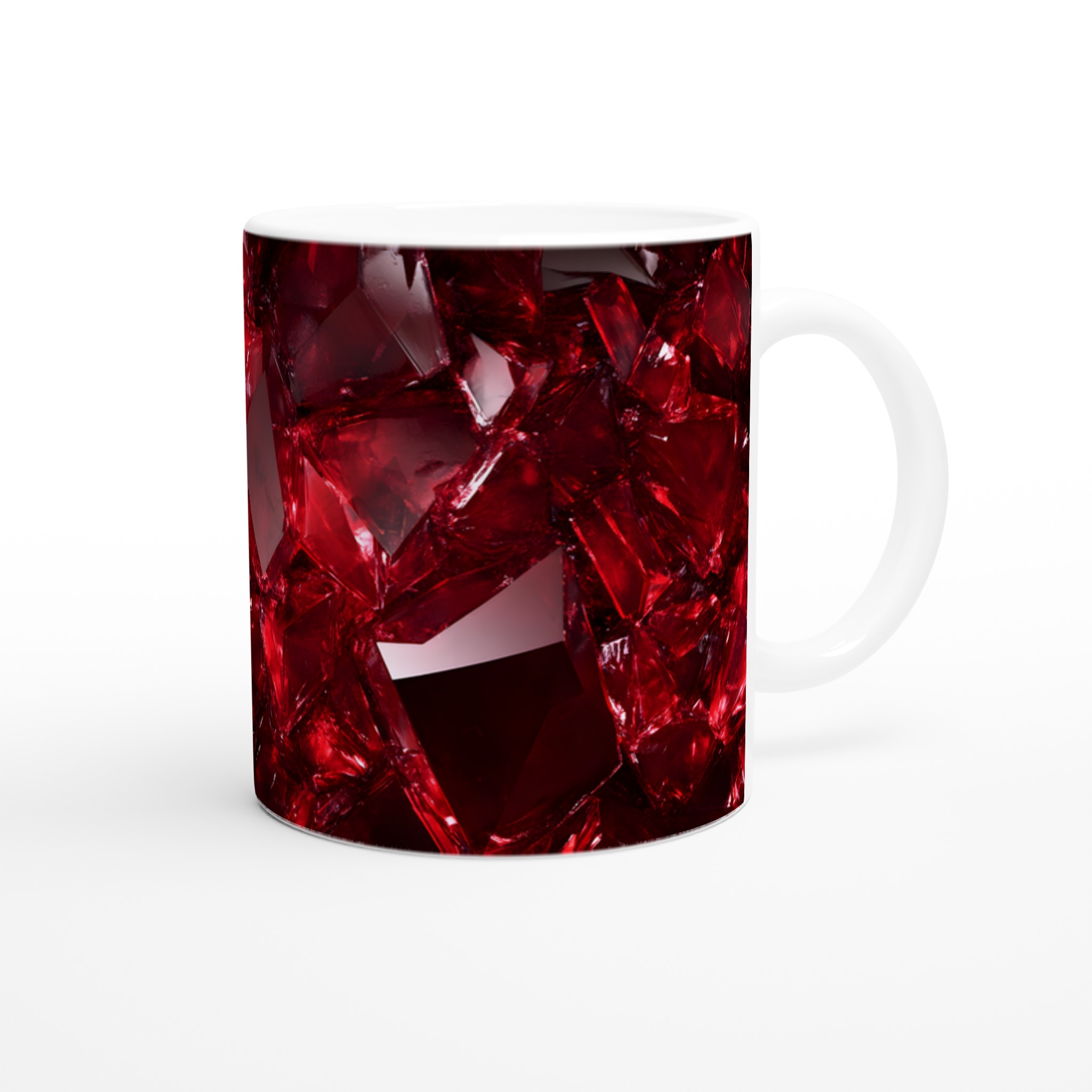 Rubinröd Kristallmugg – 11 oz Keramisk Mugg för Glänsande Morgonstunder 9 f4b113da-d102-4cdd-b2d0-3cc76d43854e
