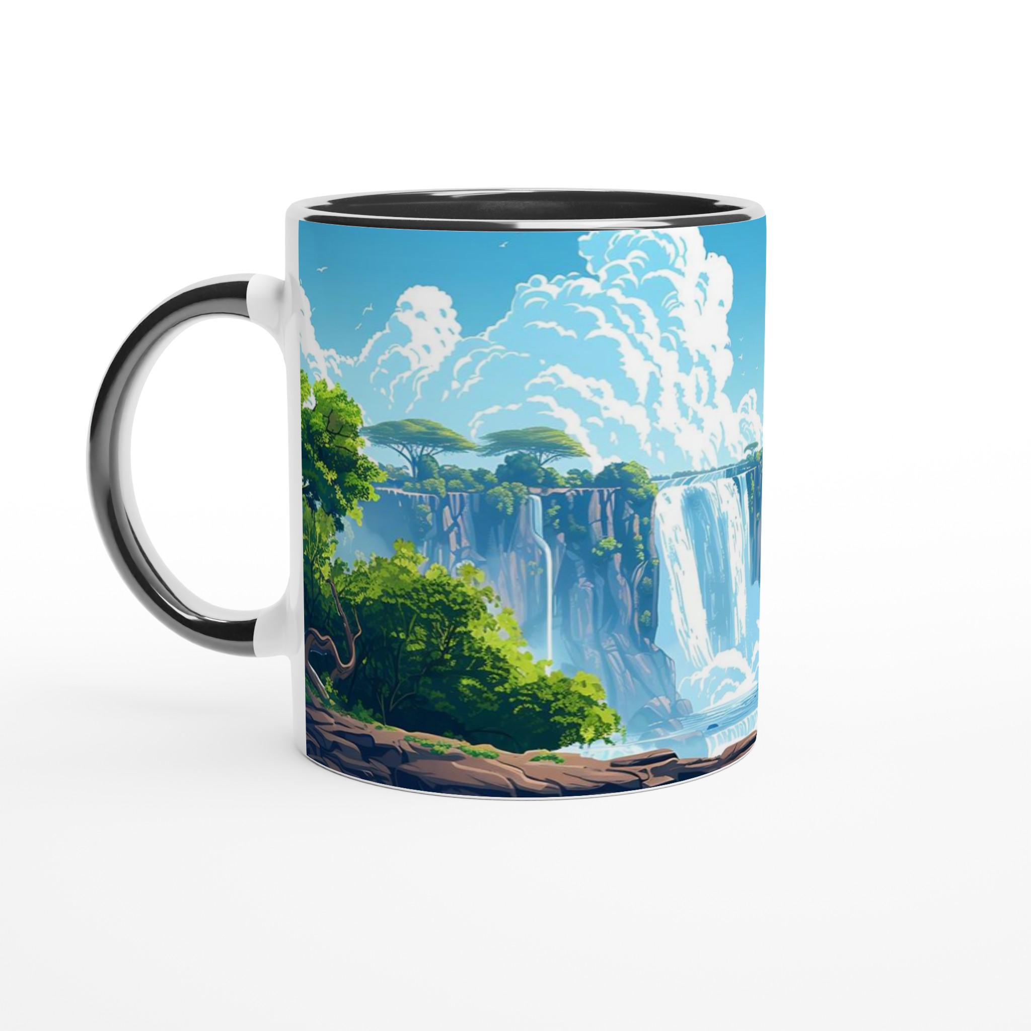 Tropiskt Vattenfall Kaffemugg - Levande Naturdesign i Flera Färger 4 f4b73dff-c201-482a-9a44-686045222973