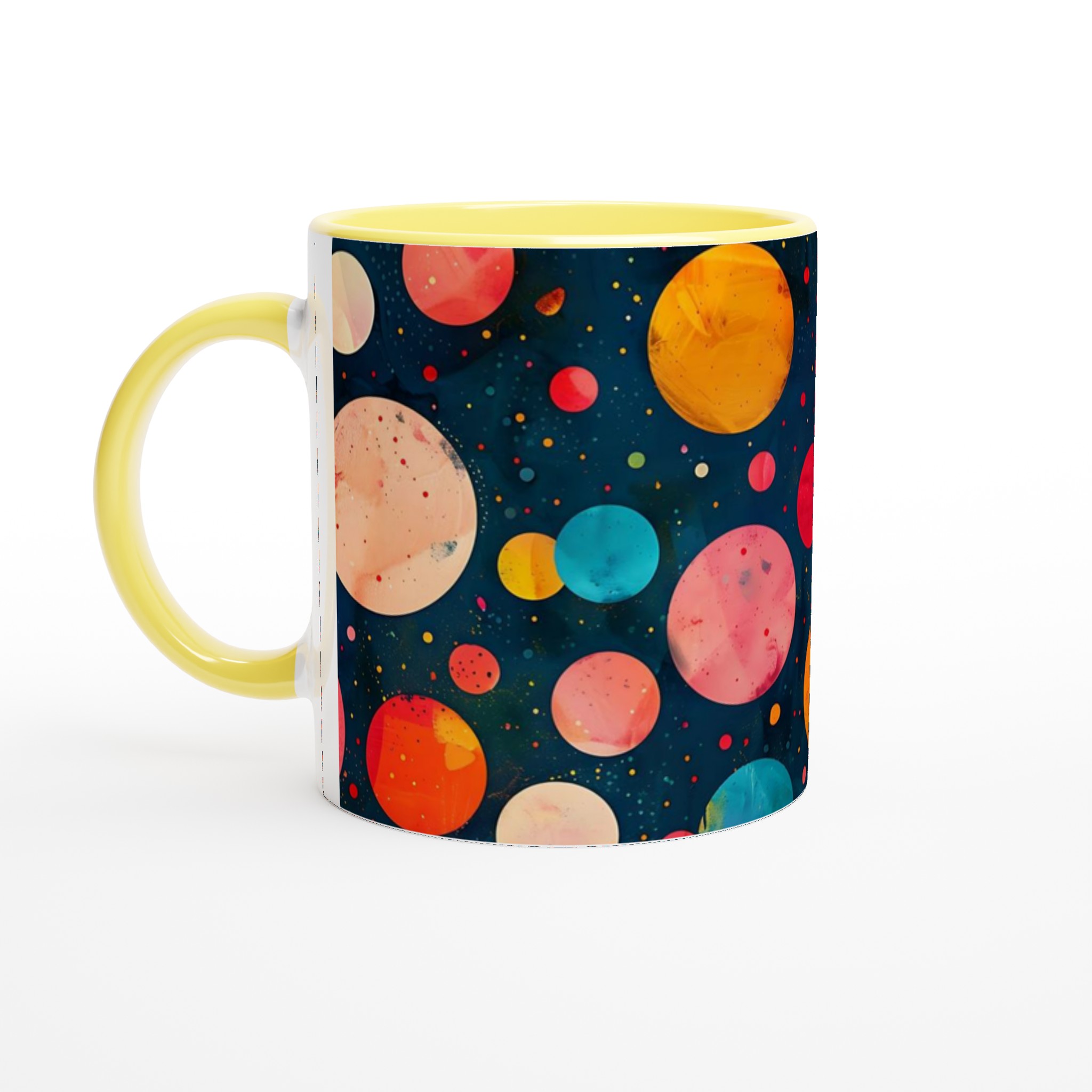 Kosmisk Färgexplosion Mugg – 11oz Keramisk Kaffekopp i sju livfulla nyanser 3 f4b88831-edc1-43fc-ac65-c8a3a23c331c