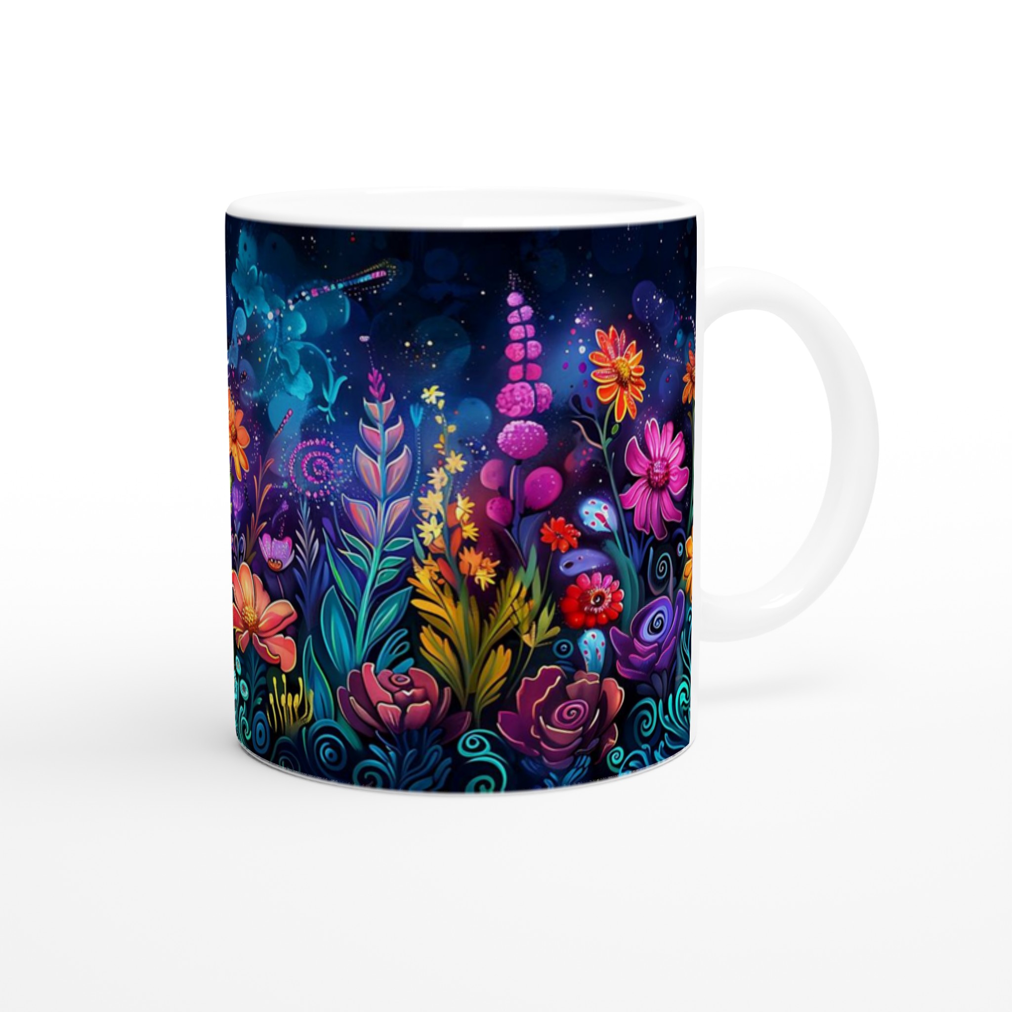 Magisk blomsteräng keramikmugg – En explosion av färg i 11 oz 9 f4e40a24-56c0-407c-ae64-5217a06edf92