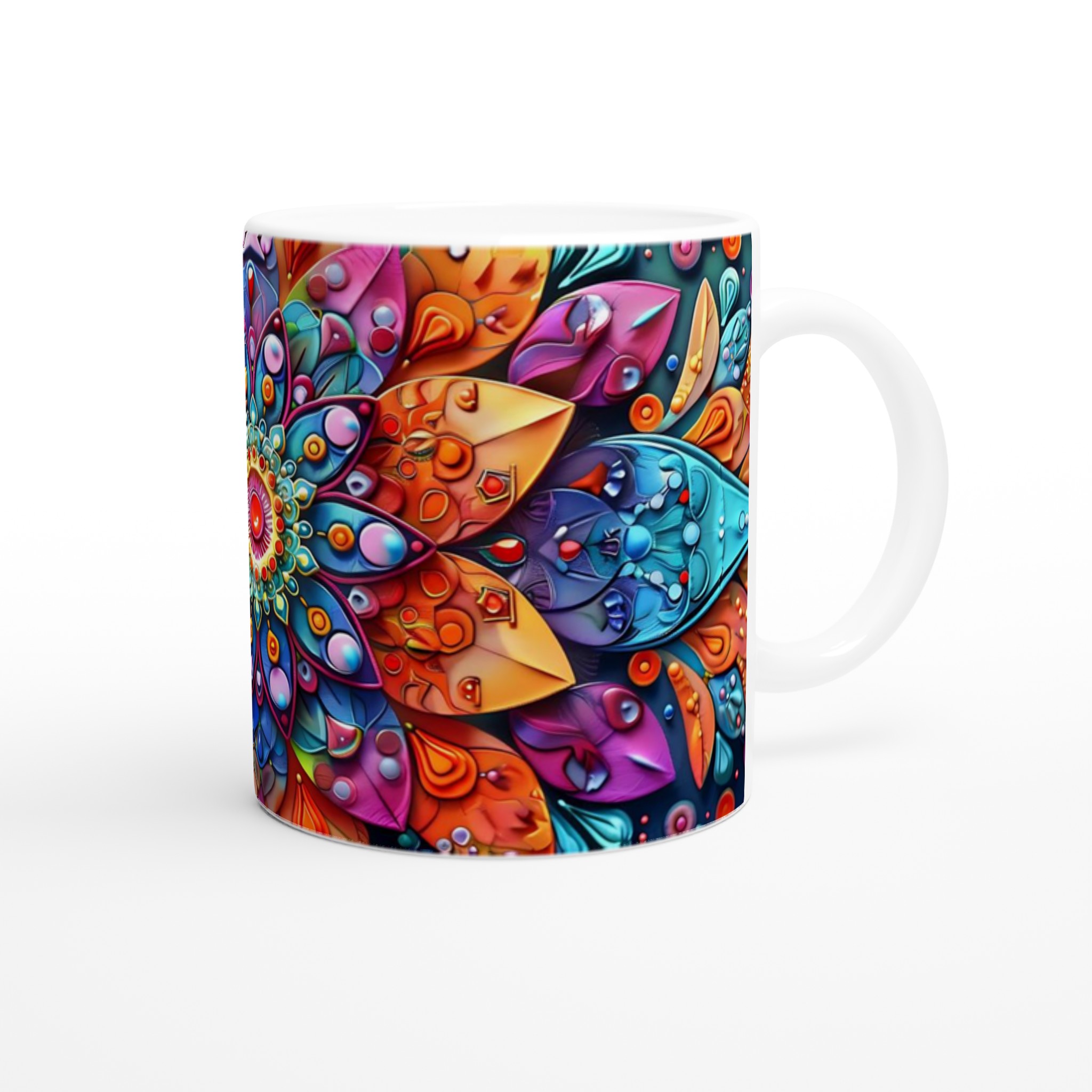 Färgsprakande Mandala Keramikmugg - 11oz Premium Designmugg för Konstälskare i Flera Färger 9 f537ed07-bbcc-475e-970e-d986aa0df388