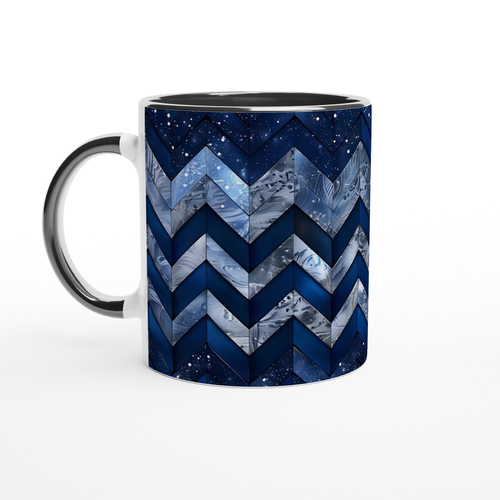 Vit 11oz keramisk mugg med djupblå natthimmel & mönster – välj din favoritfärg 4 f59adc05-55e4-4c9e-944c-5a167a5120a5