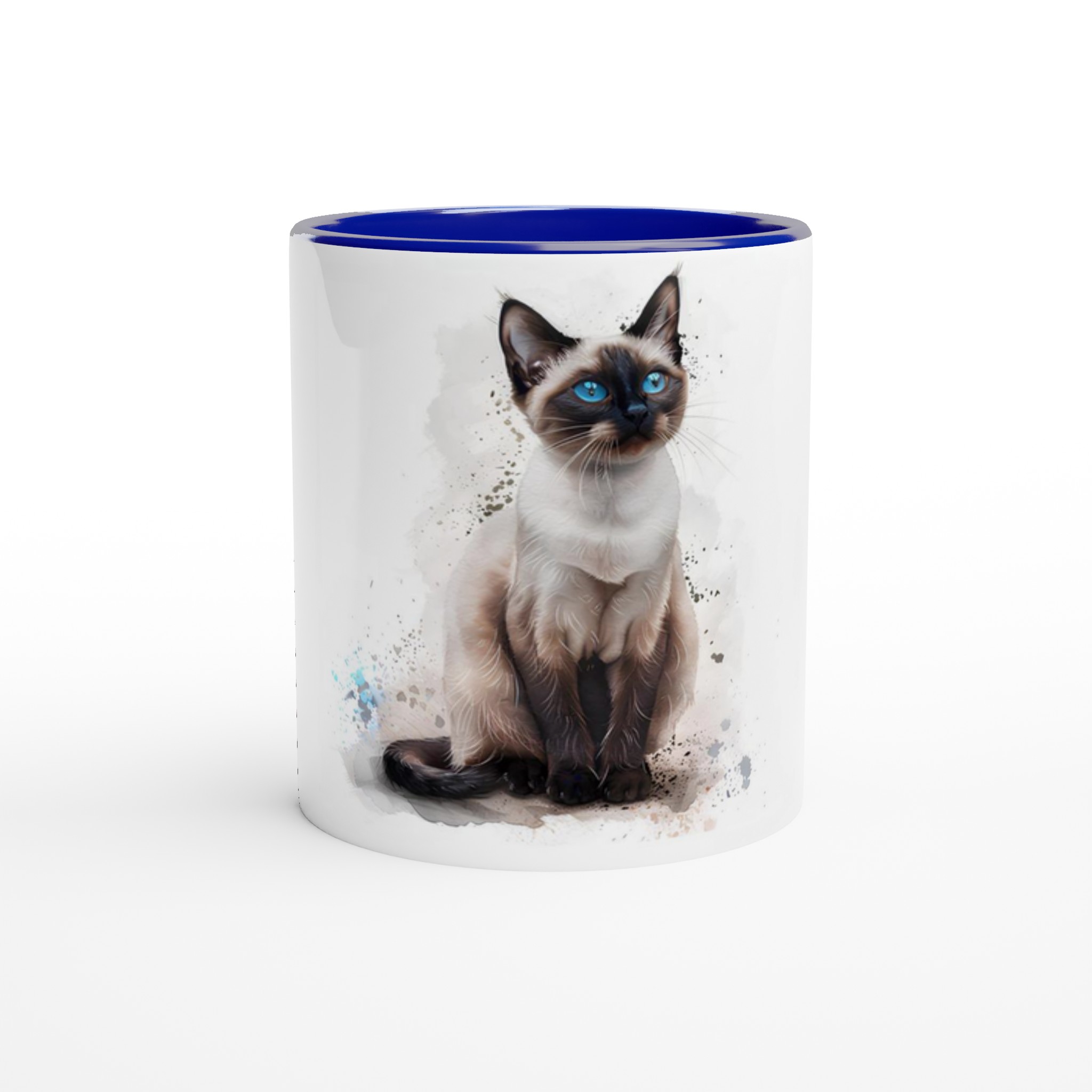 Siamkatt akvarell 11oz keramikmugg – Perfekt för kattälskare i ditt val av sex färgade nyanser 5 f5b381d1-0bbe-484b-9ede-5f4c452696c0