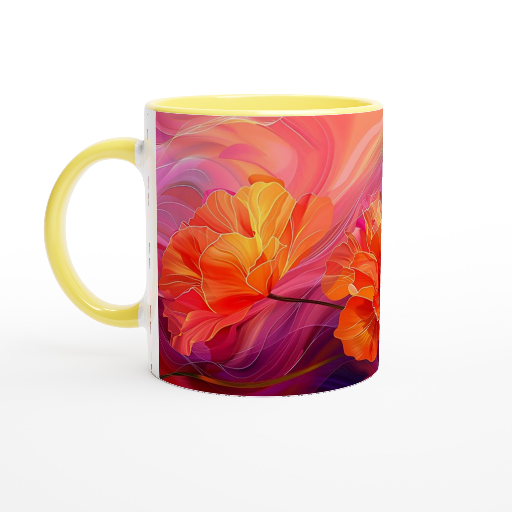 Abstrakt Blomster Keramikmugg – Konstnärlig Kaffekopp i Välj Din Färg! 3 f5f06bd1-2970-449b-af17-ea2197234169