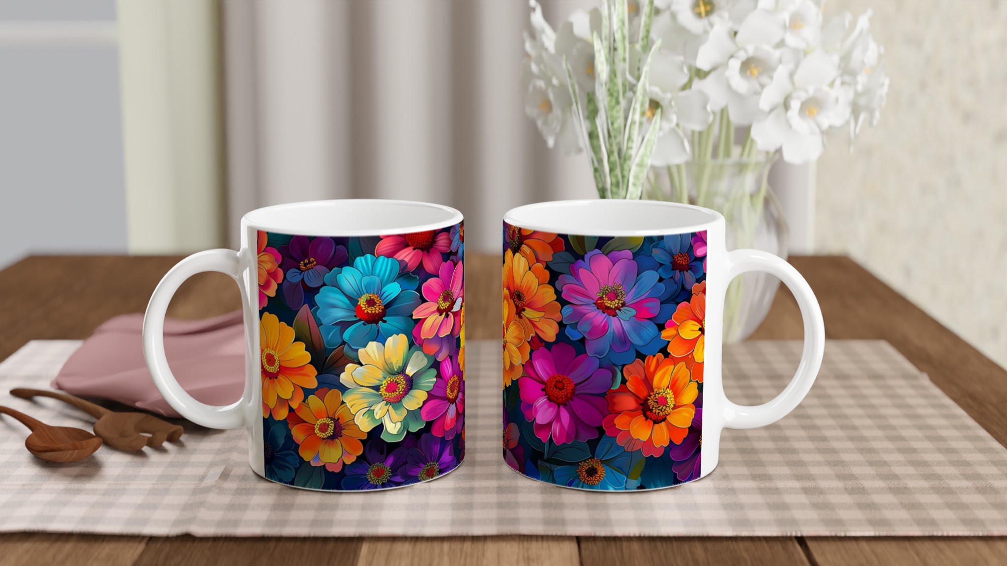 Färgexplosion: 11oz Keramikmugg – Blommig Design i Levande Nyanser för En Pigg Start på Dagen 10 f61b1085-9f8b-4c36-84b9-38d29f901681
