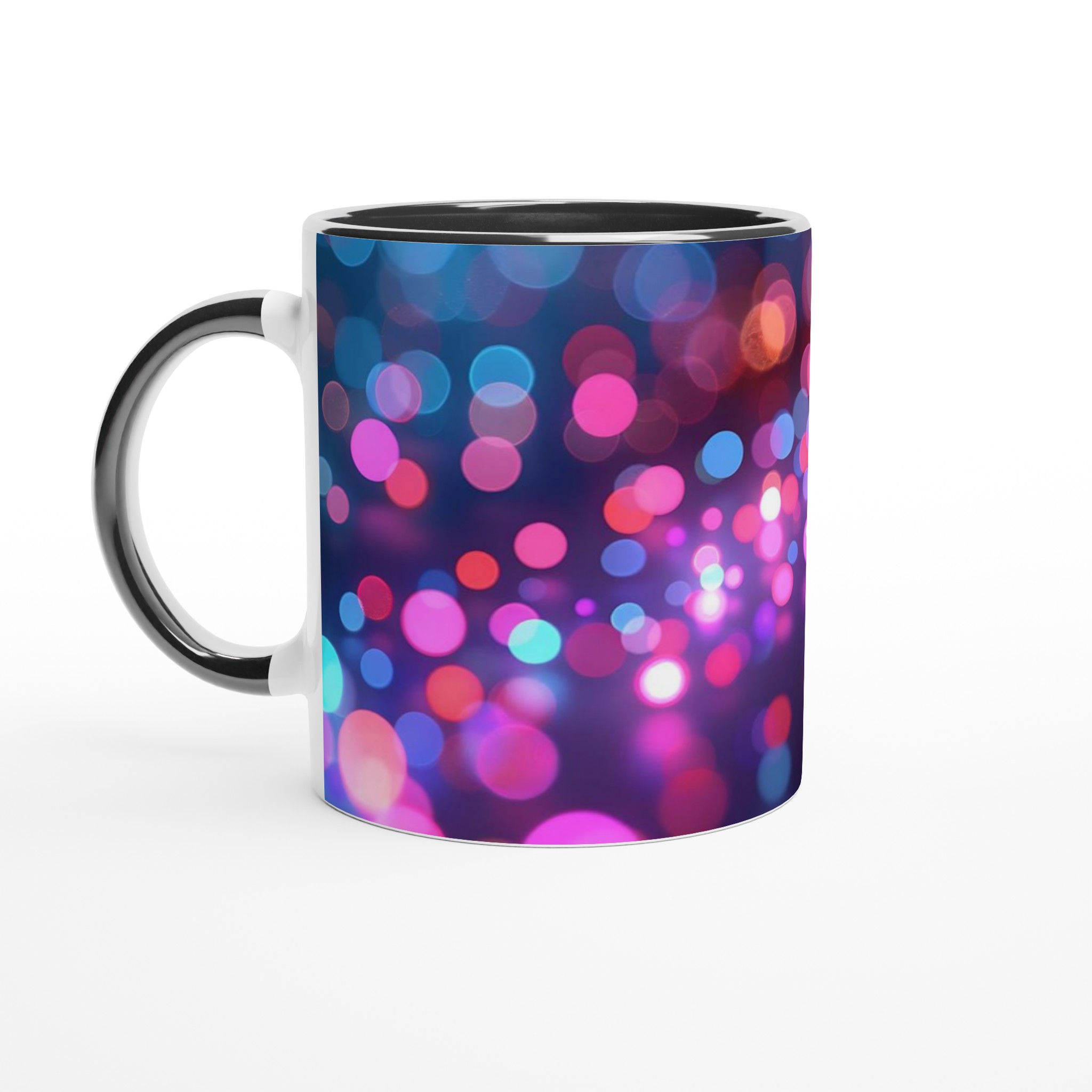 Färgsprakande Bokeh Keramikmugg - 11oz, Välj Din Favoritfärg! 4 f638d01c-33f0-4cff-a1fc-7712ef04d2c2