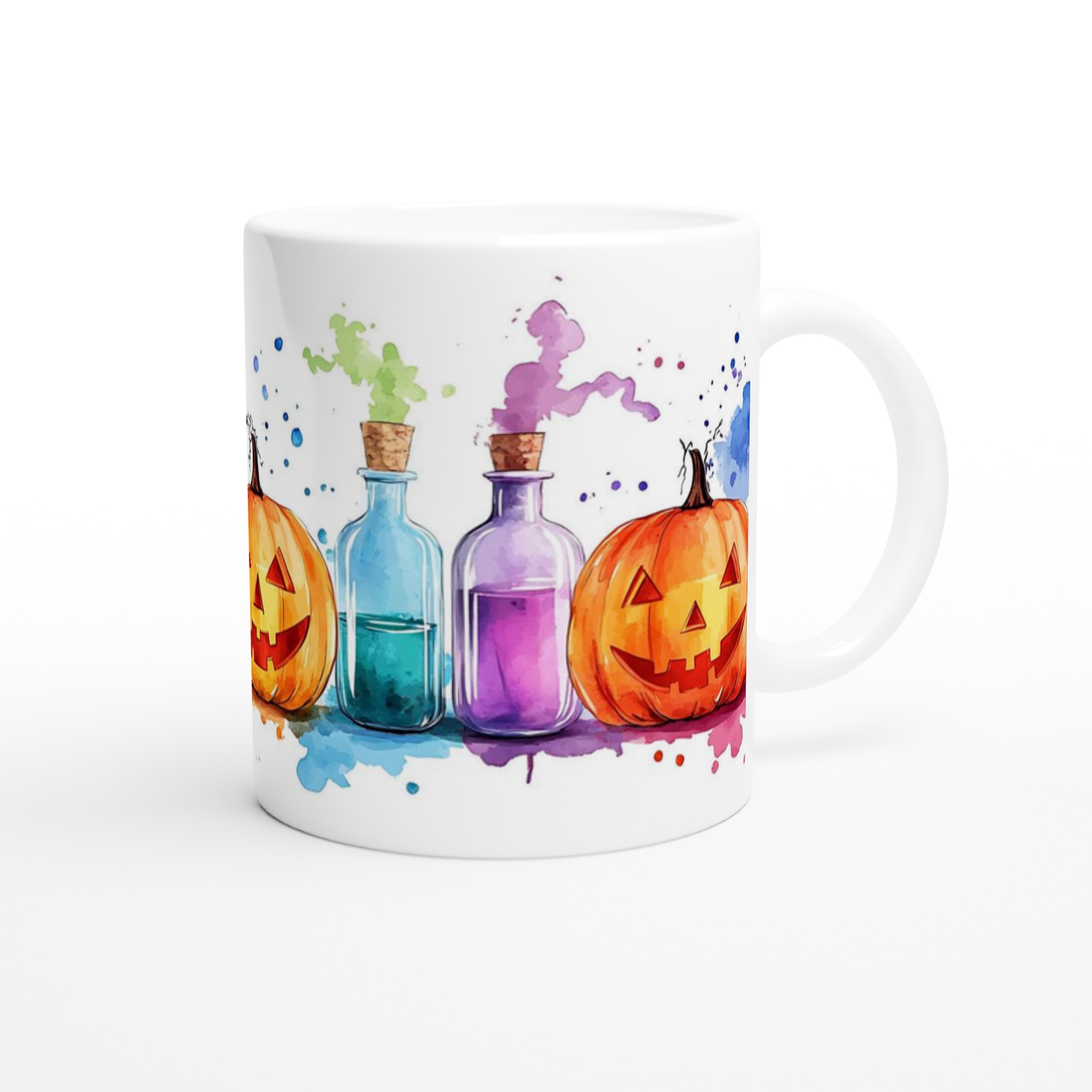 Spooky Brews & Happy Pumpkins – Färgstark Halloween Keramikmugg i ditt val av 7 nyanser 9 f64fc16f-5ebb-4138-8c82-6493c1b209a3