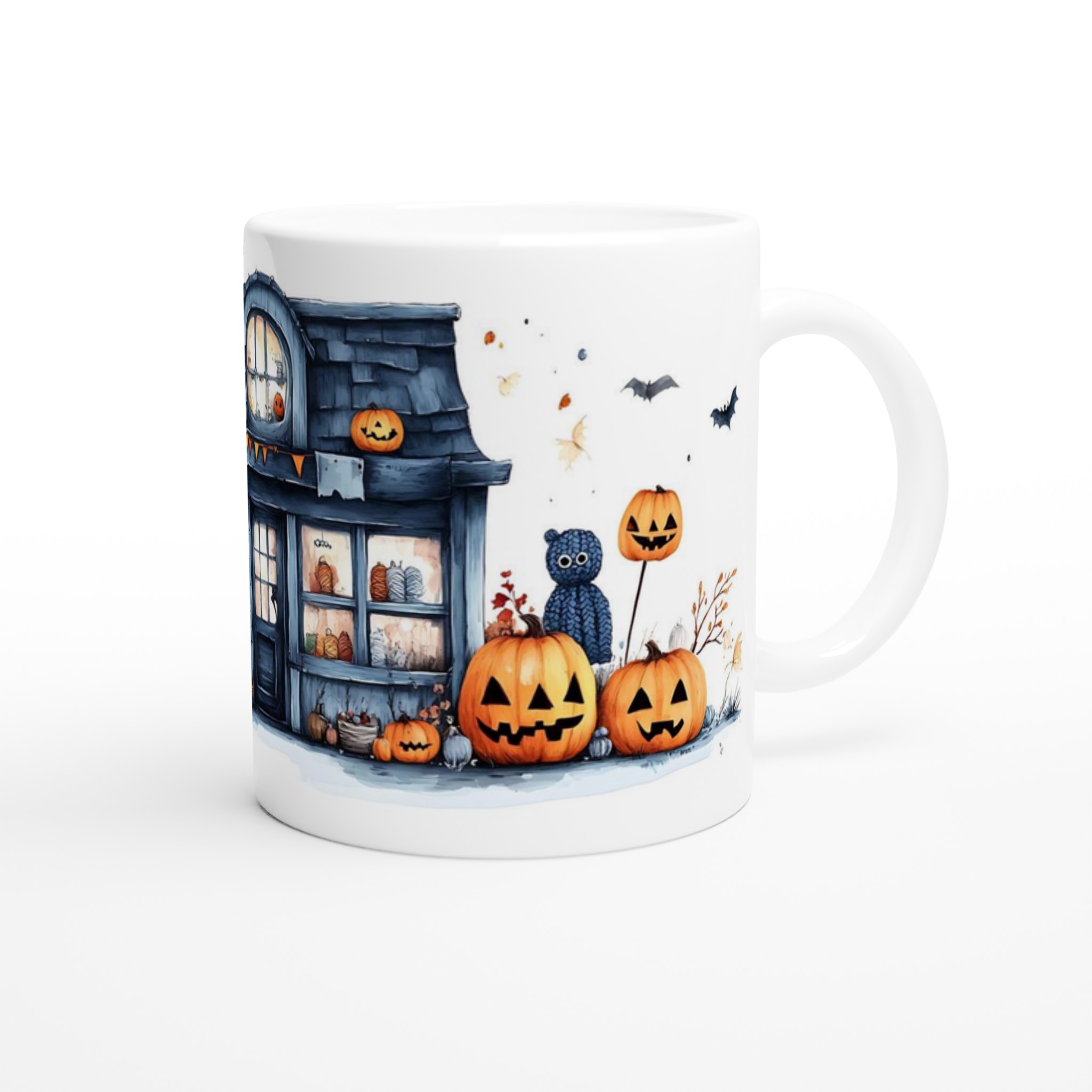 Mysig Halloween Mugg – Spöklikt Huset & Pumpor för Skrämmande Goda Drycker 9 f65577ef-7c09-4fb7-a62e-06b01e561806