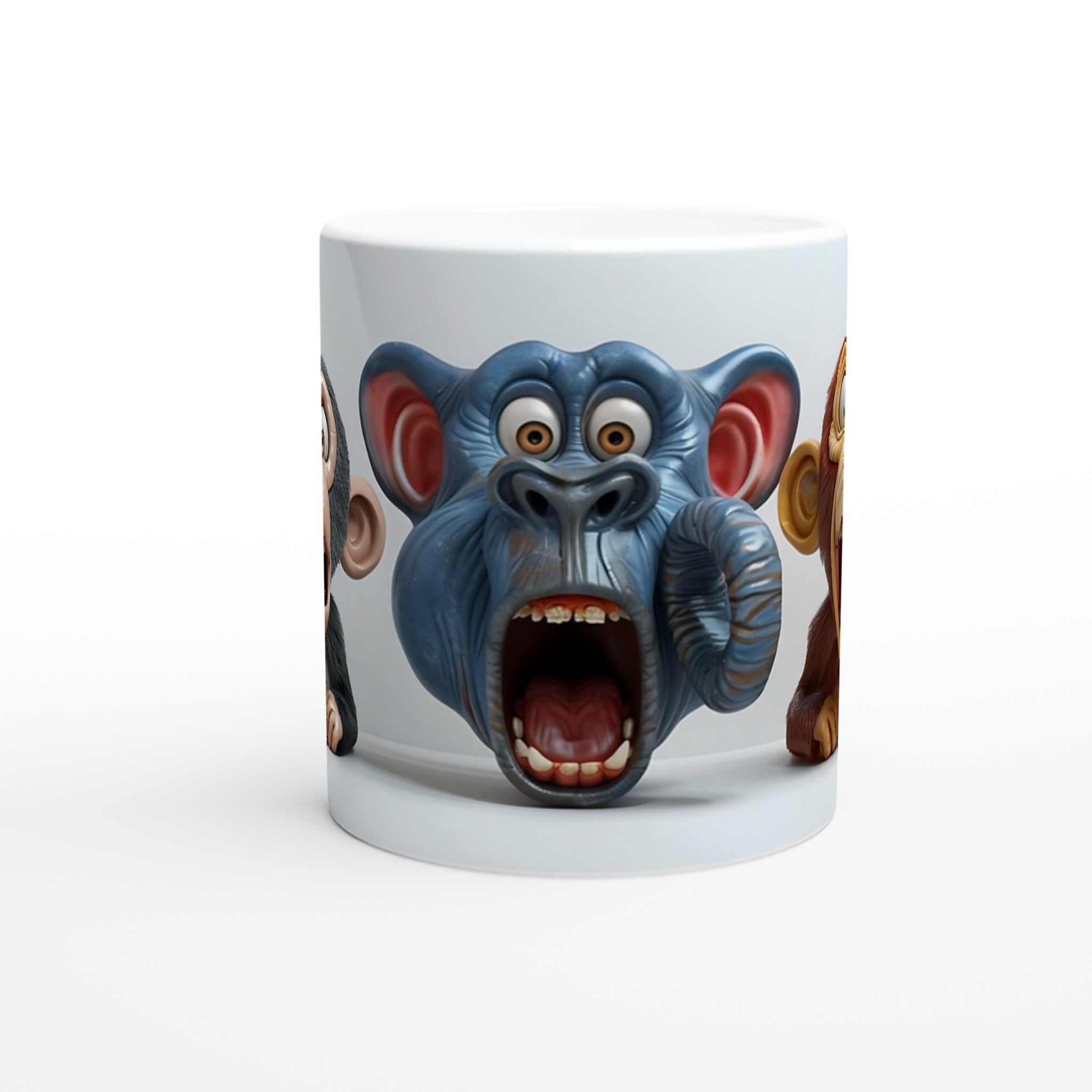 Skrikande Apor & Elefant Keramikmugg – Utmärkt för Humoristiska Presenter och Personlig Stil i Valfri Färg! 8 f67b0e21-bc8d-4040-a02f-5e0eb0105c47