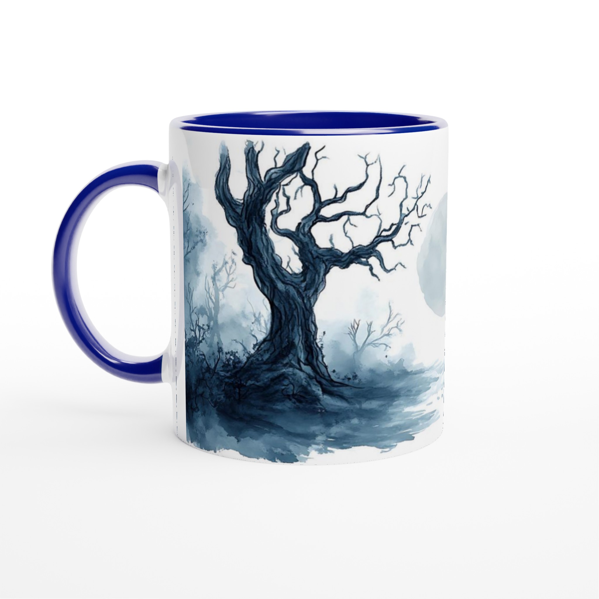 Mystisk Månnatt 11oz Keramisk Mugg – Drömsk Skogsdesign i Akvarell 2 f682ebac-2866-4184-89a3-223c7aa7d86c