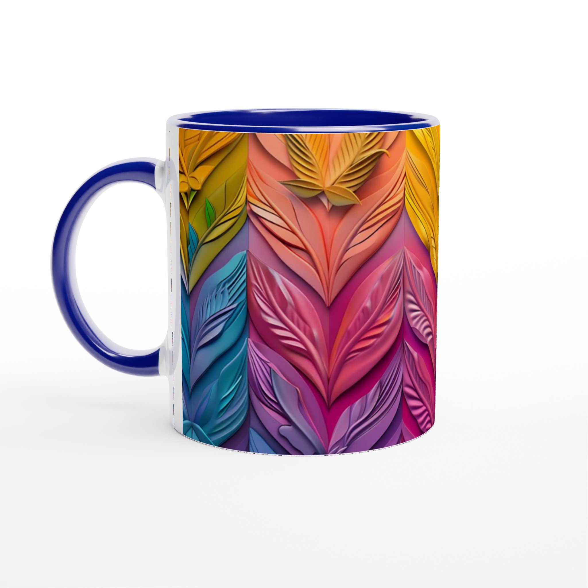 Abstrakt Blommig 11oz Keramisk Mugg – Konstfulla Organiska Mönster i Levande Färger 2 f6d1b12f-1c6b-4bde-abb0-8c11da555c32