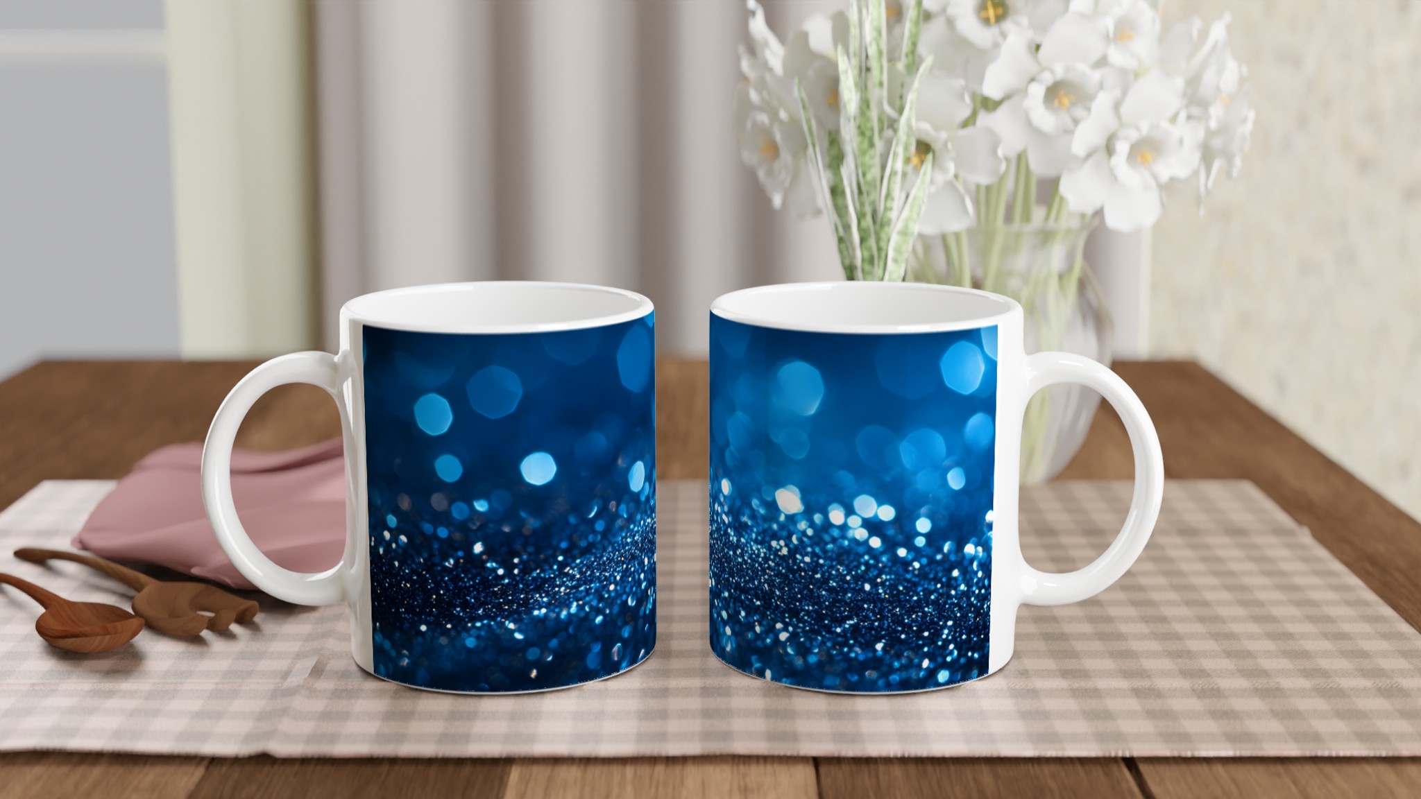 Glittrande Midnattsblå Keramisk Mugg – 11 oz Kaffemugg i Ditt Val av 7 Färgstarka Nyanser 10 f6dc7863-3501-4868-b8a5-d1414f5eba5c