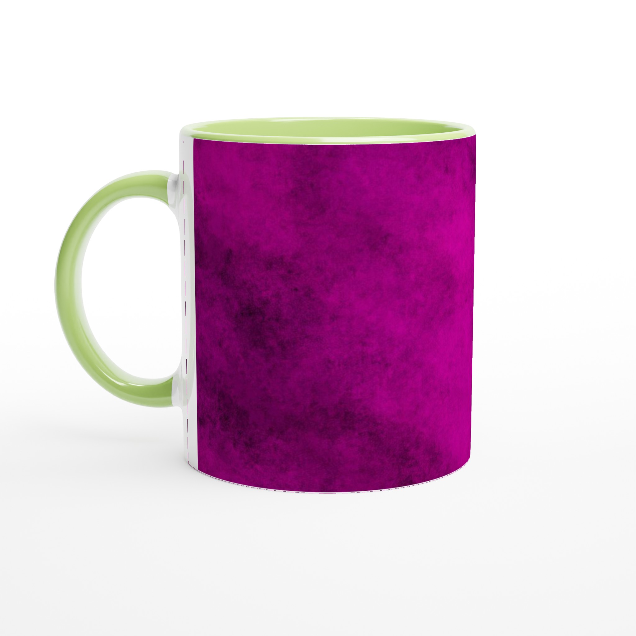 Vit 11oz keramisk mugg med djärv lila touch – välj din favoritfärg för personlig stil 7 f6e15d8b-9ec7-44cf-ab88-a45f37d6288a