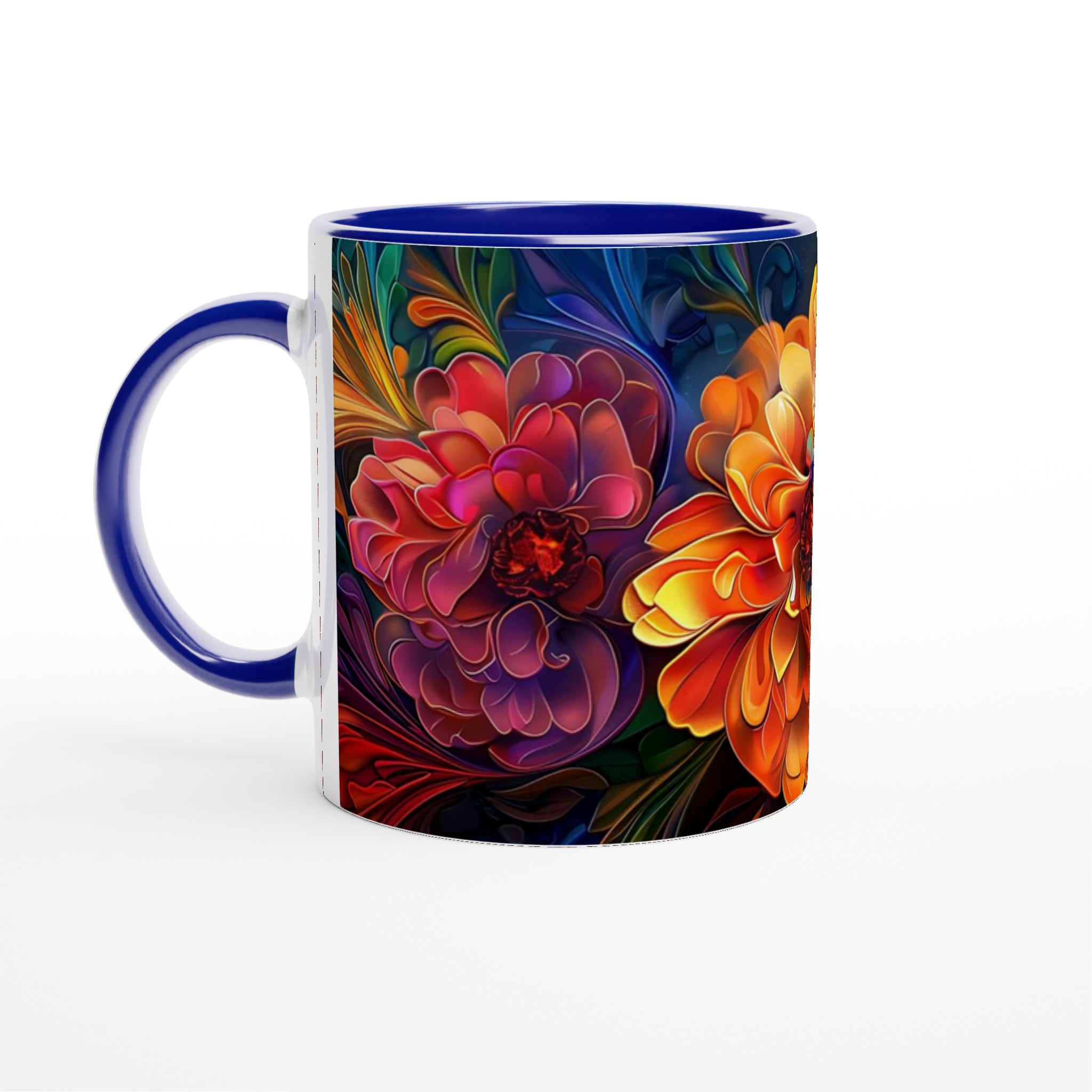 Abstrakt Blomster Keramikmugg 11oz – Levande Konst för Dina Fikastunder 2 f6e66d2a-f2f3-459f-a3fa-3169f425ba4f