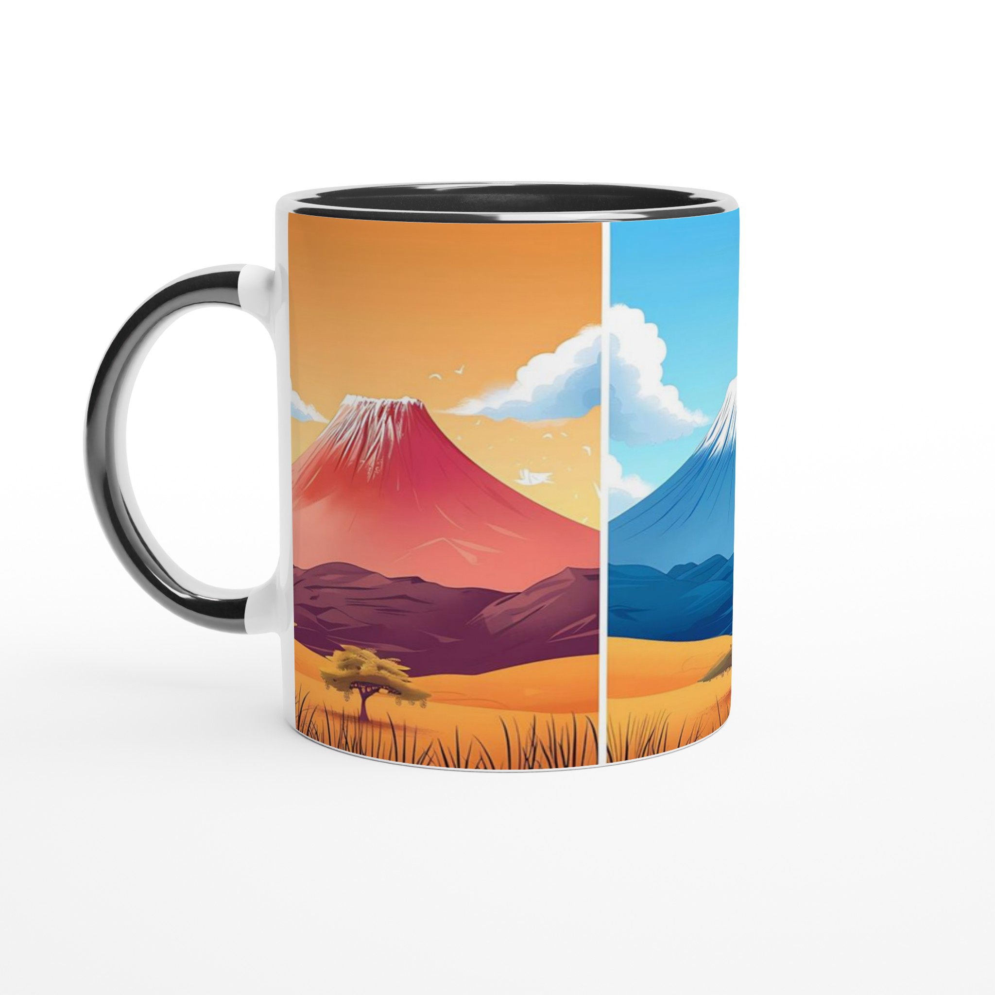 Minimalistiska Japanska Bergsmuggar – 11oz Keramikmugg i ditt val av sju livfulla färger 4 f6e95dd2-ad37-4949-91eb-3f54f1c248d7