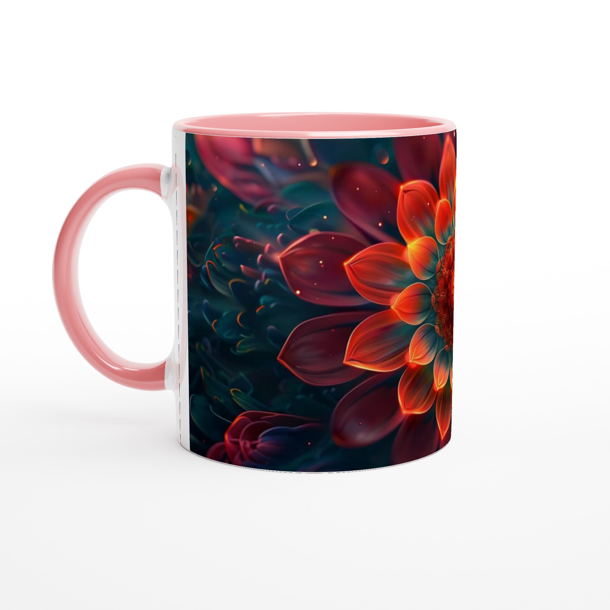 Glödande Blomsterdröm – 11oz Keramisk Mugg för Konstälskare, Välj Din Färg! 7 f713f5f6-89cf-4b48-9f3b-4d6bdf31911e