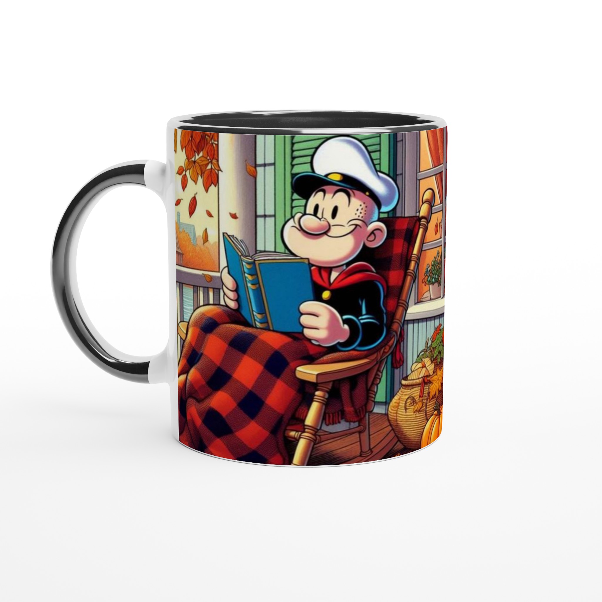 Vit 11oz keramisk mugg med höstinspirerat motiv i varma färger 4 f7169346-9854-4a7f-a107-47f1cf591e64