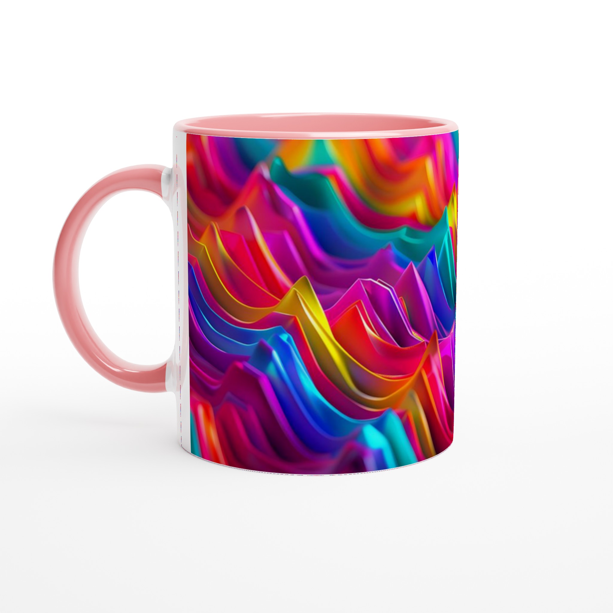 Abstrakt Färgvåg 11oz Keramisk Mugg – Konstnärlig Kaffemugg i Ditt Val av Levande Kulörer 6 f73715aa-1886-4b78-a6bd-3b941e69ad1d