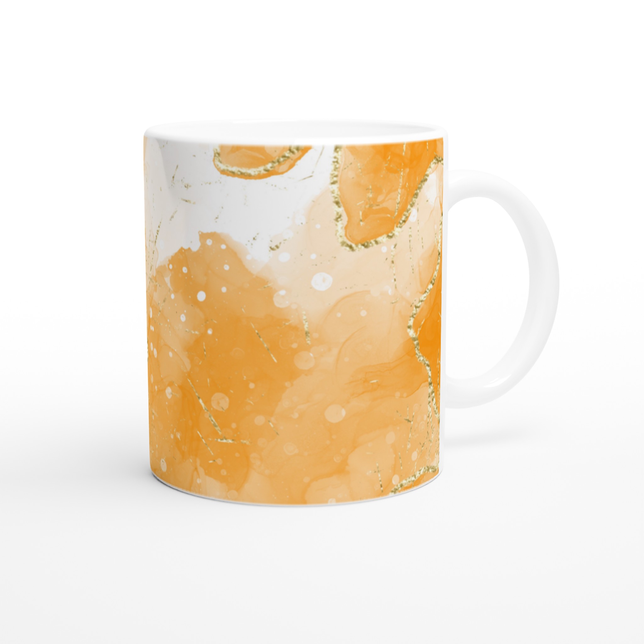 Elegant Vit 11oz Keramisk Mugg med Guldskimrande Abstrakt Design 9 f73c1f8d-ffcc-4b6e-b2c6-10c0561ebfa1
