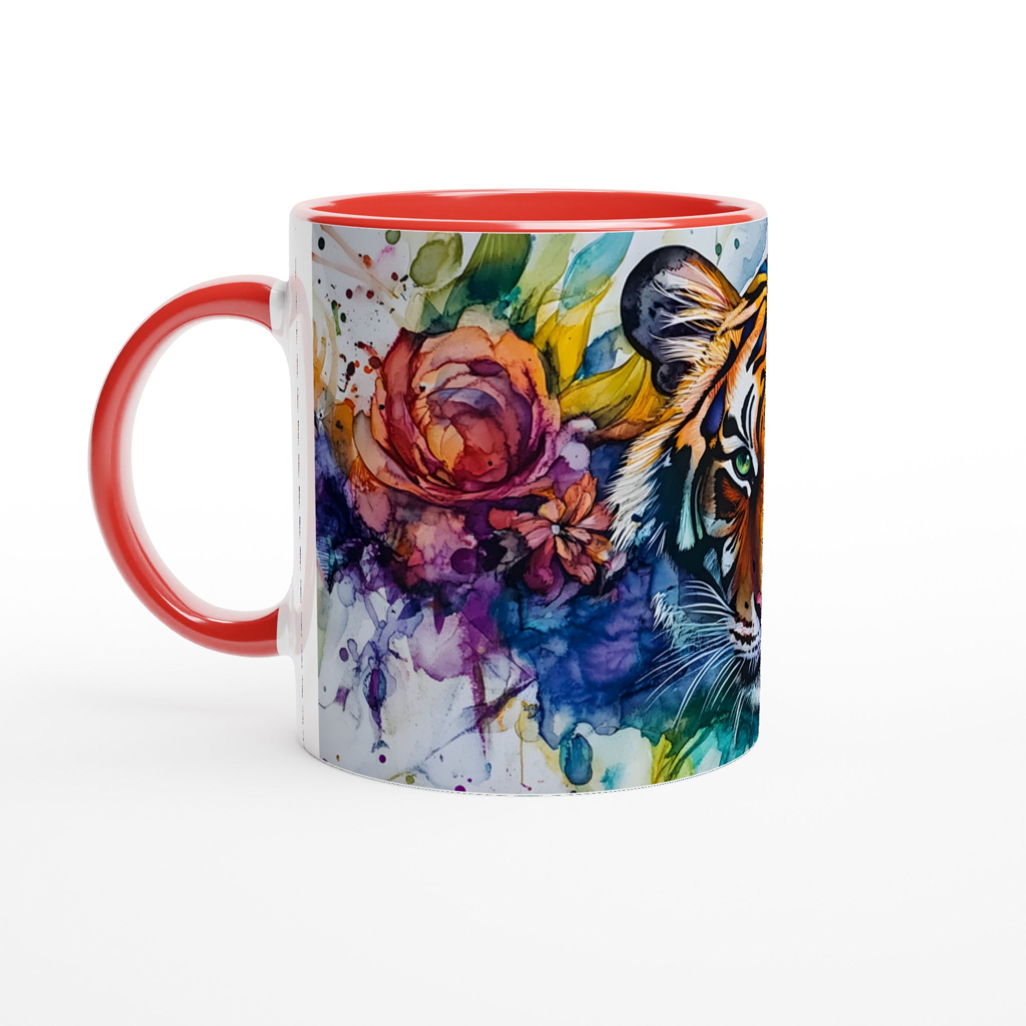 Konstfull Tiger Mugg: Färgstark Akvarell Design, 11oz Keramik – Välj Din Färg! 5 f73c32f1-5e72-4247-b010-b1ff4b7d2689