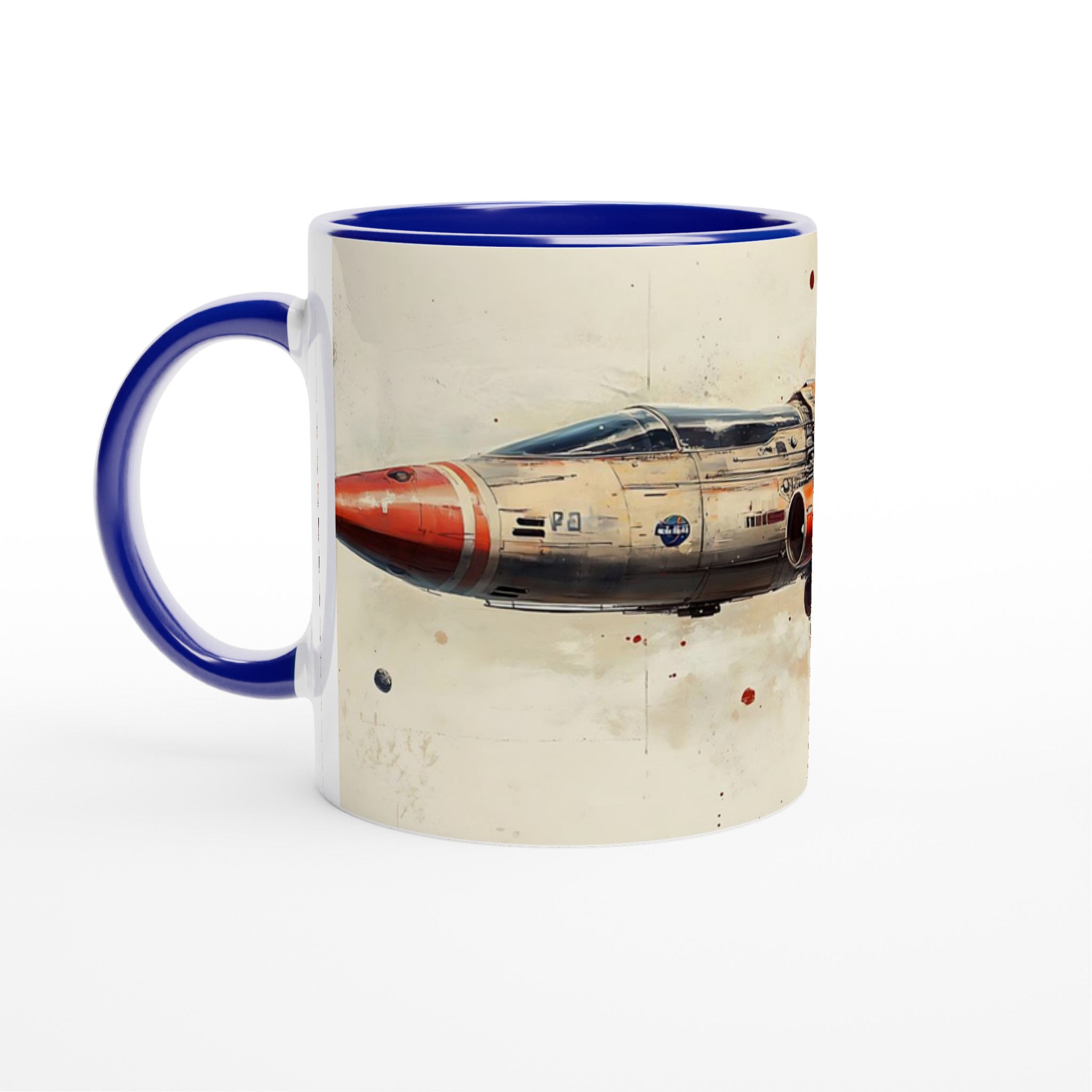 Space Explorer Ceramic Mugg - Sci-Fi Konst inspirerad av Världsrymden, 11oz, Välj din Färg 2 f75fb7e6-234a-4aa6-a16f-9bd94d1757cc