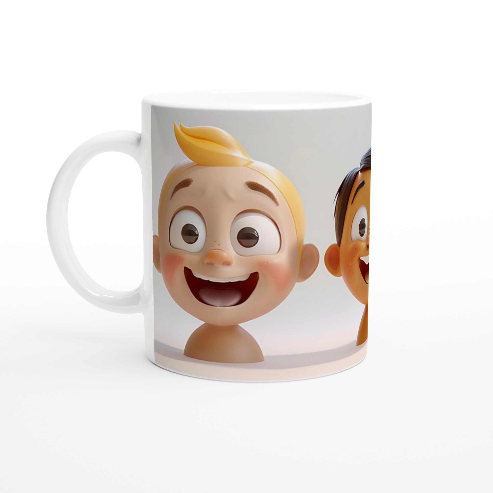 Glad Kaffemugg med Lekfulla Ansikten – Personlig 11oz Keramisk Mugg i Valfri Färg 1 f78ace8b-d6e6-4351-bea6-96742cf2ba98