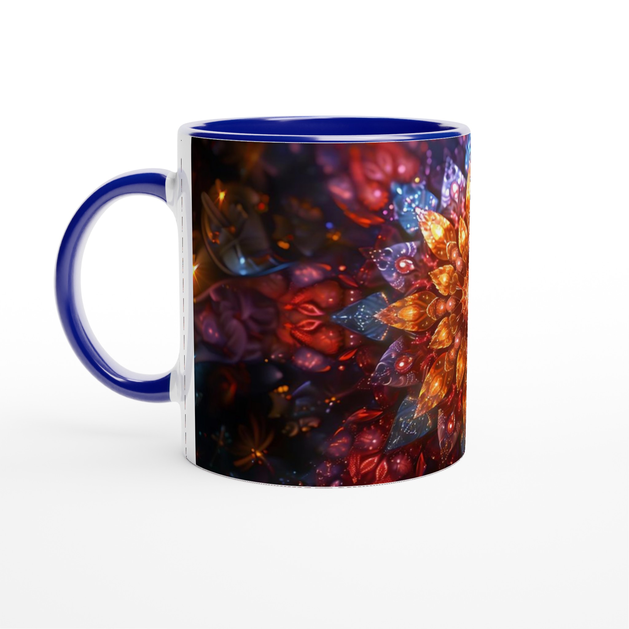 Kosmisk Mandalablomma Keramikmugg - 11oz Magisk Mugg i Valfri Färg 2 f7da3730-d279-4f62-bbab-444ecc84847e