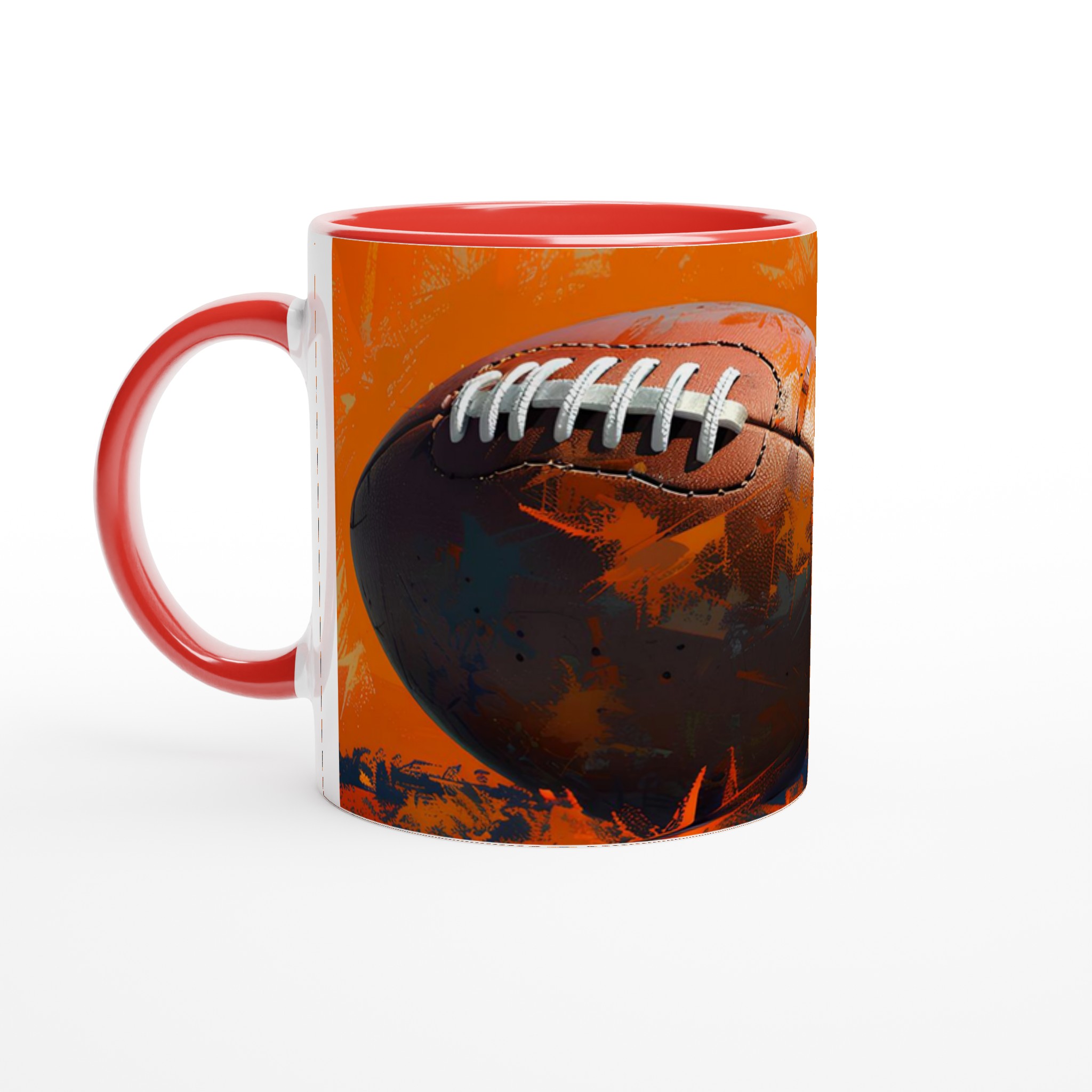 Rugby Art Kaffemugg – Dynamisk Design i Orange och Brunt – Välj din färg! 5 f7dbb673-6f5d-4f38-9152-54368277dae3
