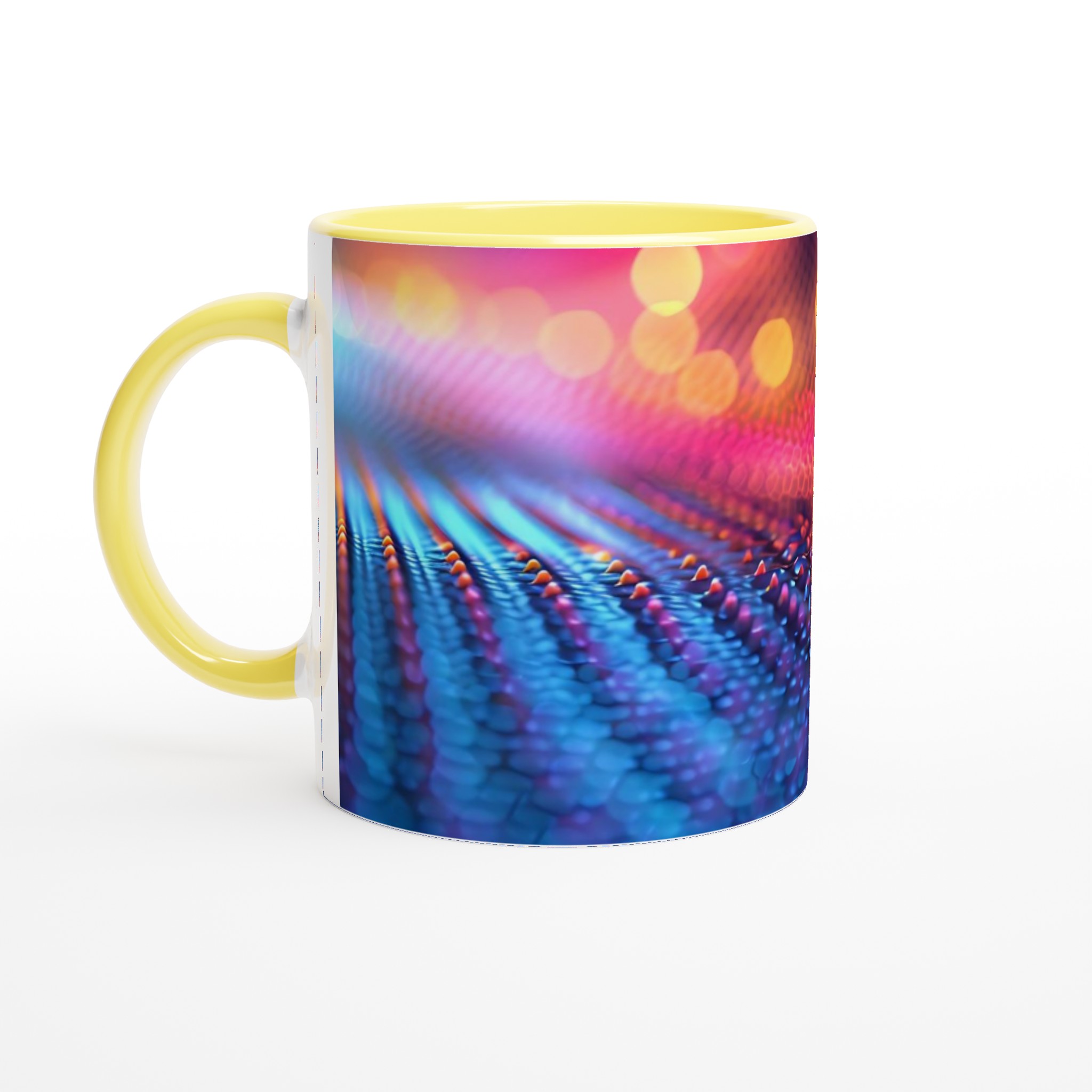 Neon Vibe Keramisk Mugg – 11 oz i Livfulla Färger för Din Dagliga Kaffeupplevelse 3 f7ecb4da-88aa-4676-aed8-82245a09db42