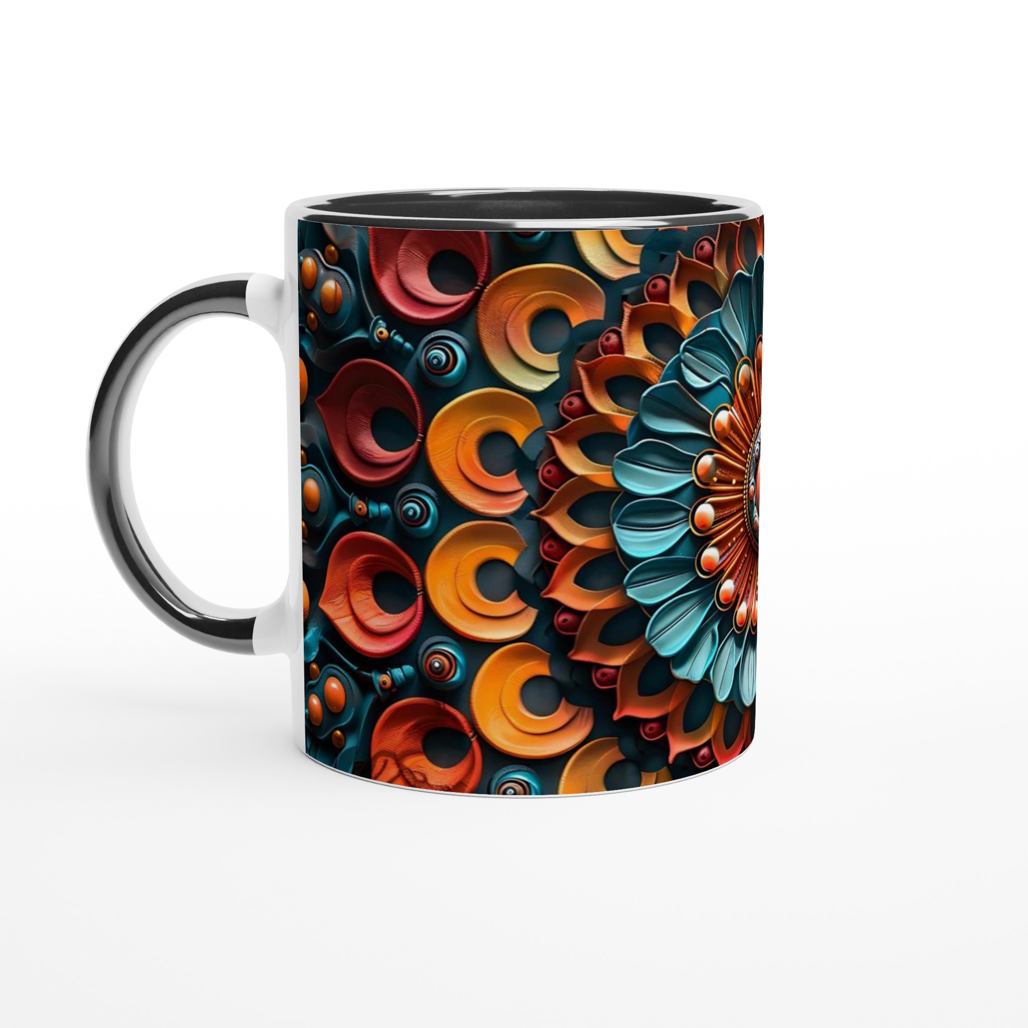 Vit 11oz keramisk mugg med levande färgexplosion i blått och orange – välj din perfekta kulör 4 f8000a4e-c2ae-421d-80e6-4c5632d8a71b