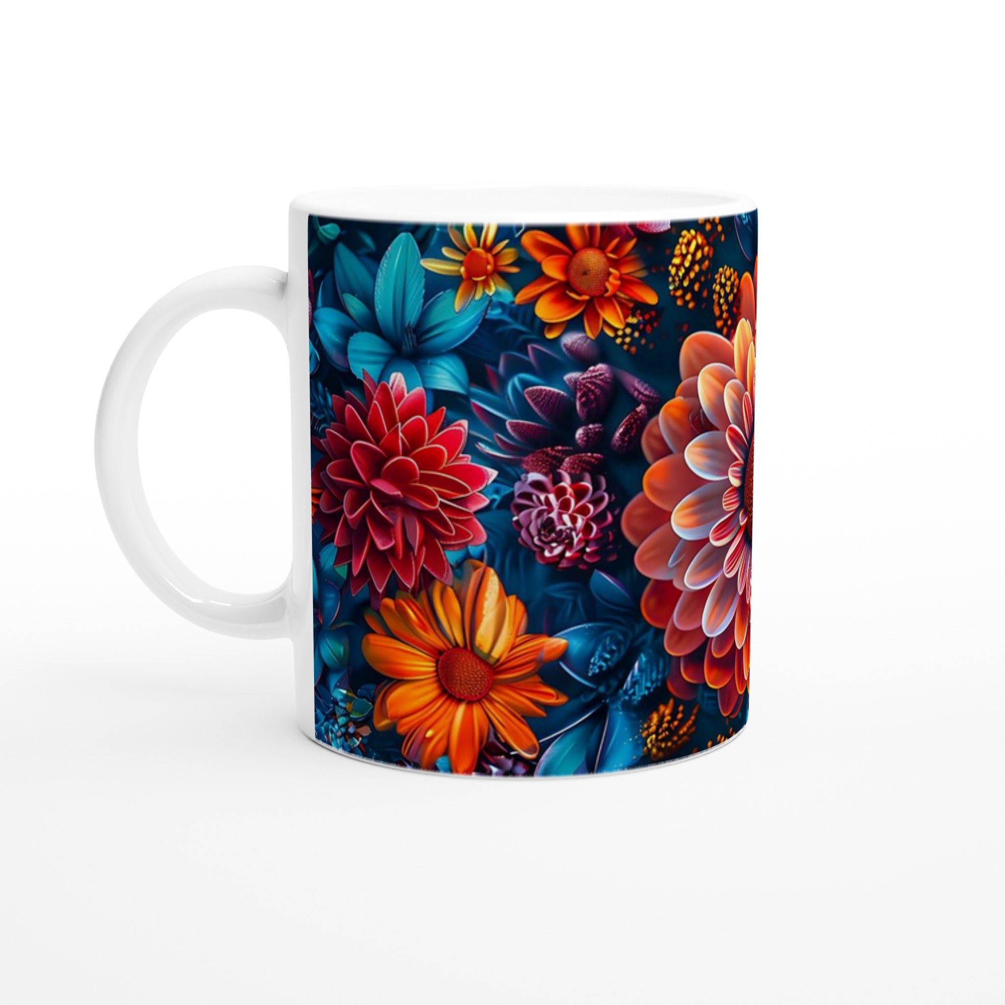 Tropisk Blomsterglädje 11oz Keramikmugg – En Färgexplosion för Din Kaffestund 1 f8018bf0-b1d5-423b-9e9a-5dbe7dbe0b0e