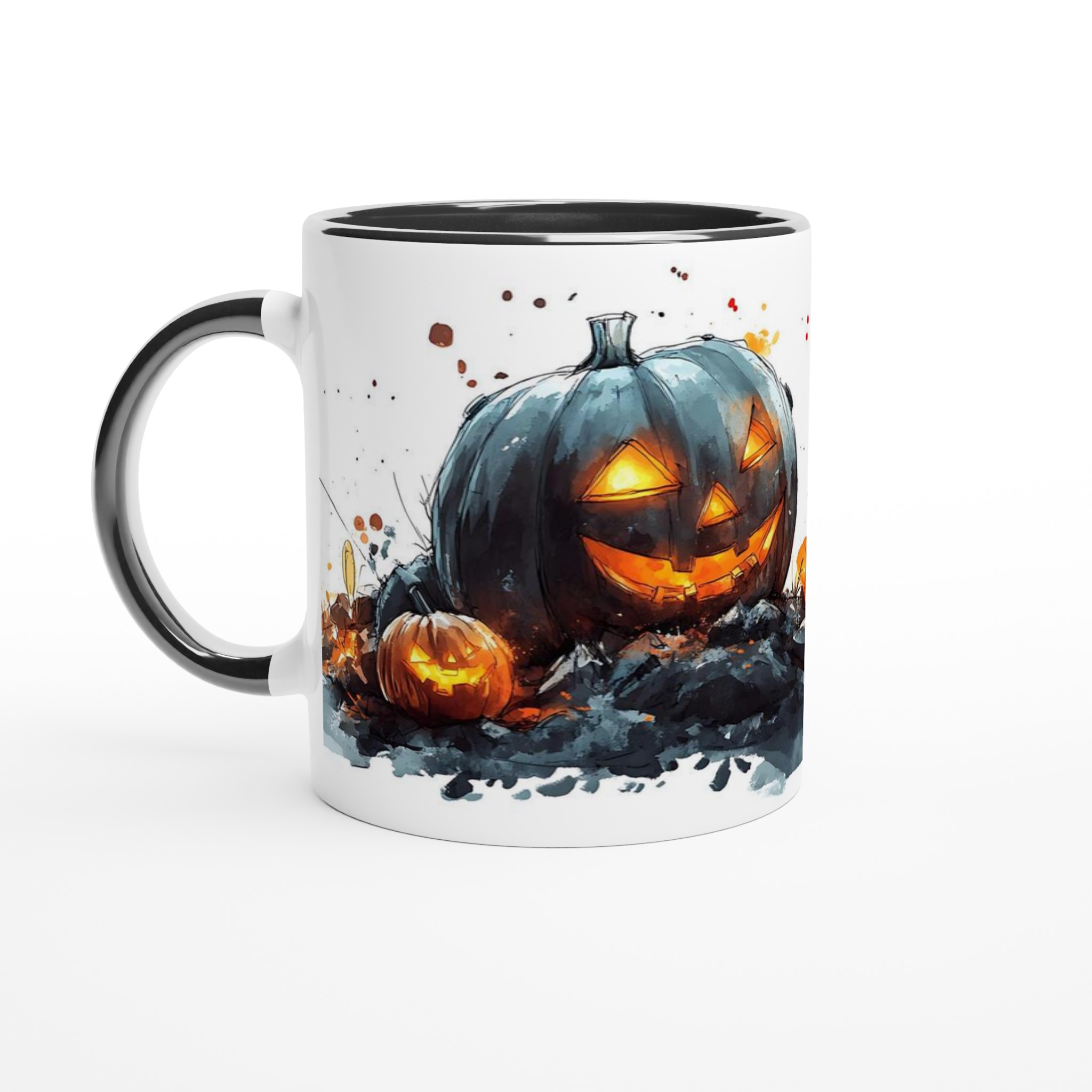 Mystisk Halloween Pumpa Mugg – 11oz Keramisk Kaffemugg i ditt Val av Sju Kusliga Färger 4 f84988ef-0ea5-4850-a50f-3c45d85b2934