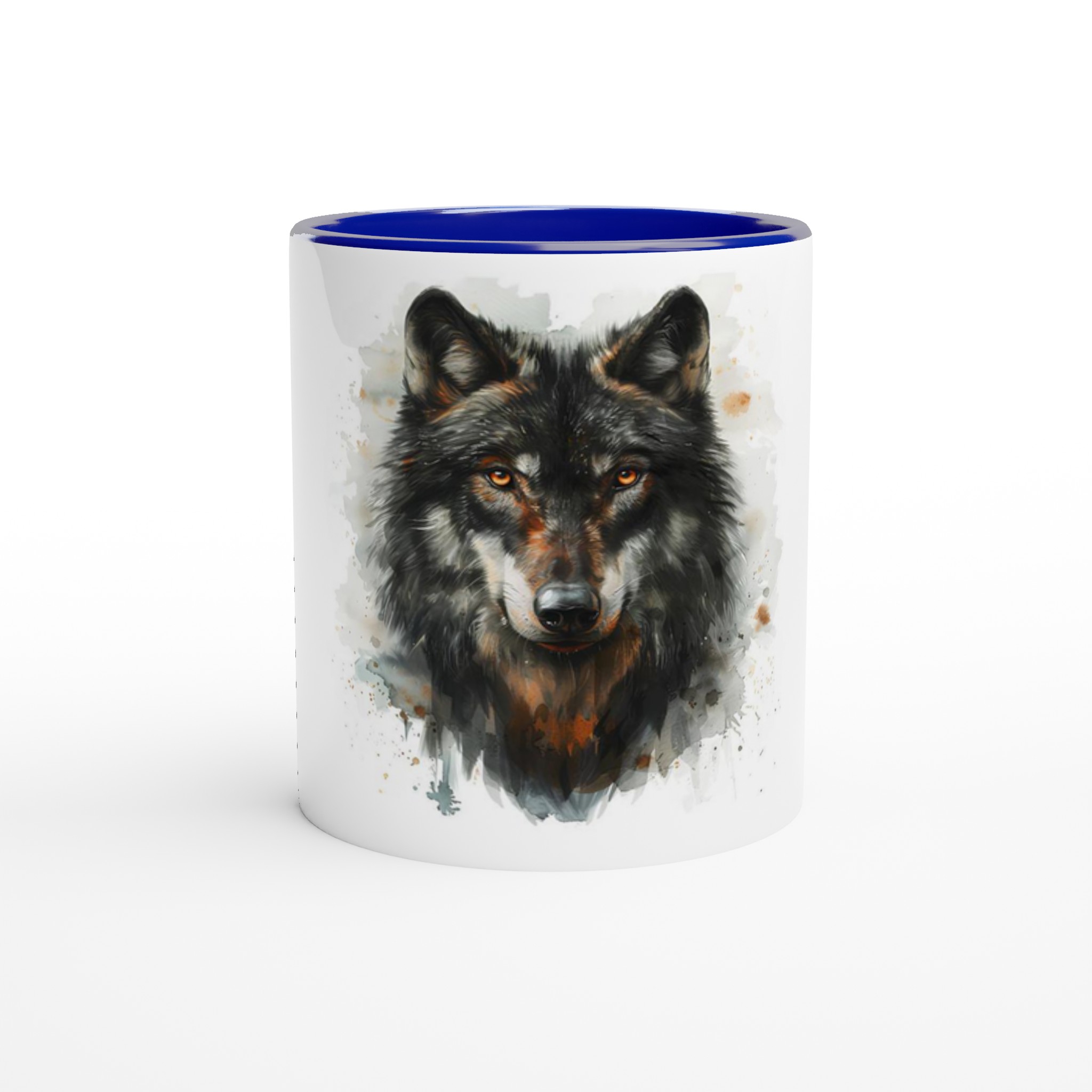 Mystisk Varg Akvarell Mugg – 11oz Keramikmugg med Färgad Insida, Perfekt för Vildmarksälskaren 5 f87b15bc-b4e7-441c-a243-f0d6974e93da