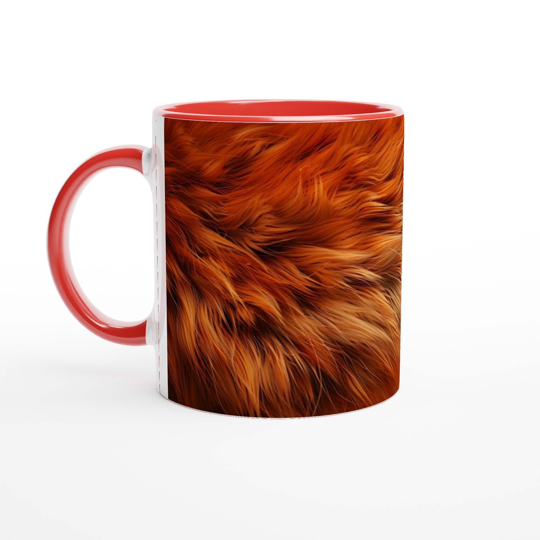 Vit 11oz Keramisk Mugg med Värmande Eldröda Nyansval 5 f89d56a0-22f0-415f-95fb-953bb0eecf24