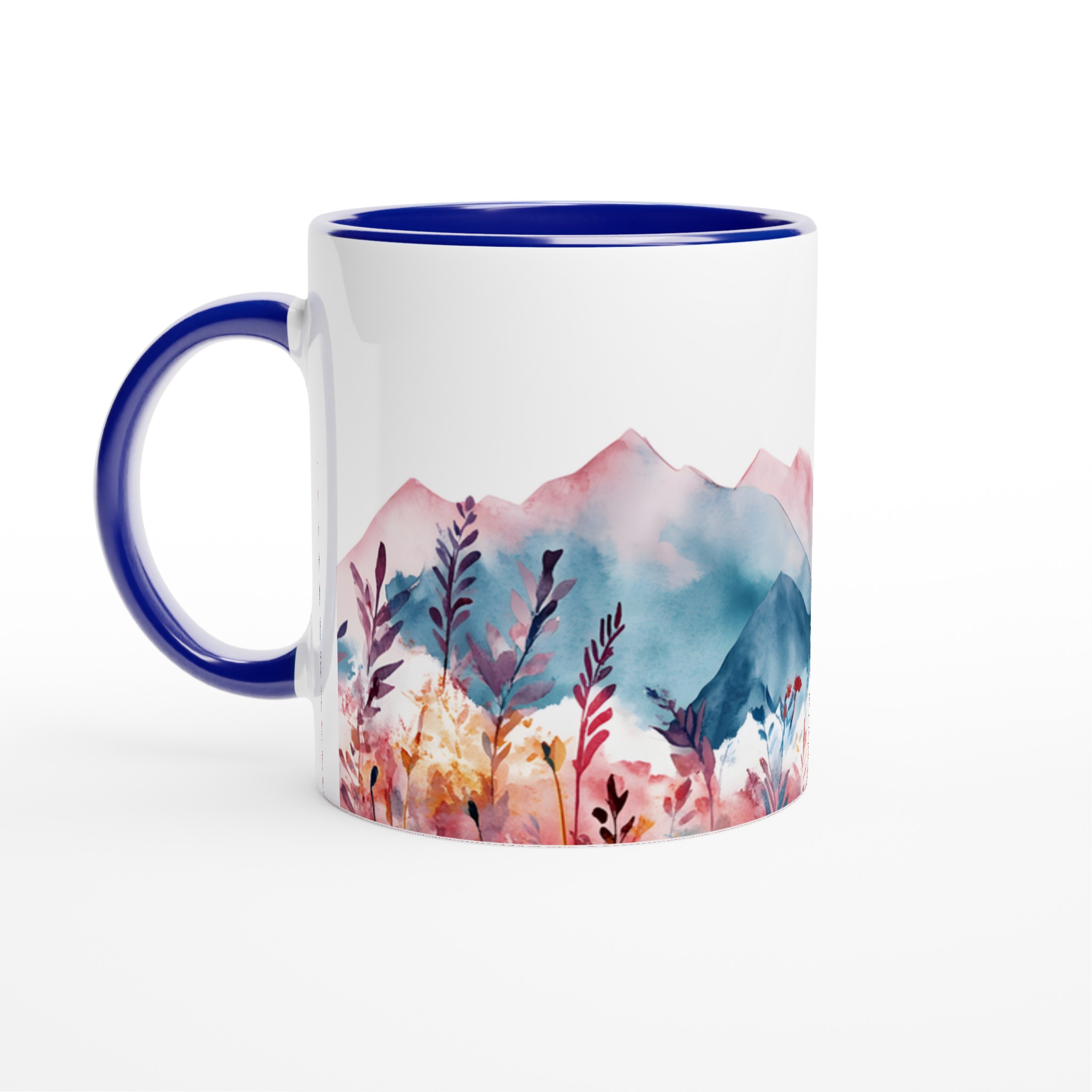 Akvarellberg och Blomsteräng 11oz Keramisk Mugg – Välj bland 7 Färgstarka Nyanser 2 f8a0e963-7f62-4aa3-b7a8-9c419dd275b6