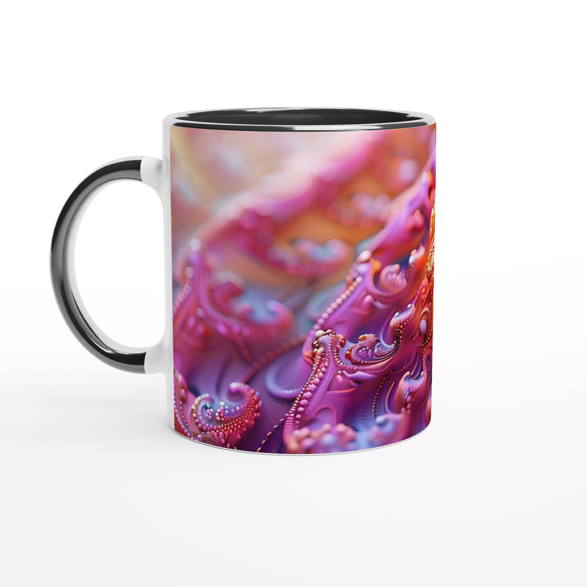 Abstrakt Spiral Keramikmugg - 11oz, Välj Bland 7 Levande Färger 4 f8c47f12-ce97-4568-8e81-d043ae2c8d12