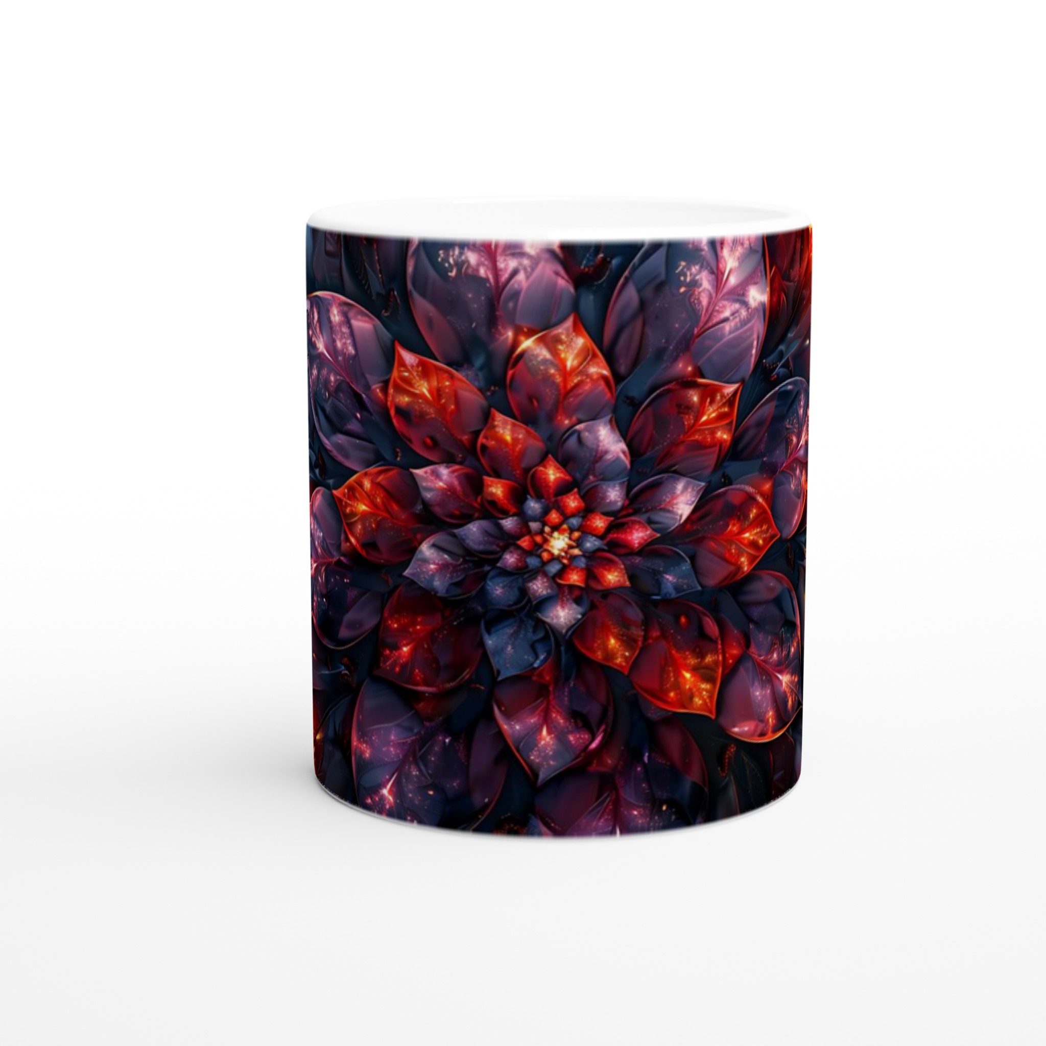 Kosmisk Blomster Keramisk Mugg - Strålande Galaxmönster i 11oz, Välj bland 7 Livfulla Färger 8 f90e14ec-56d8-448f-9a59-50034794ae5d