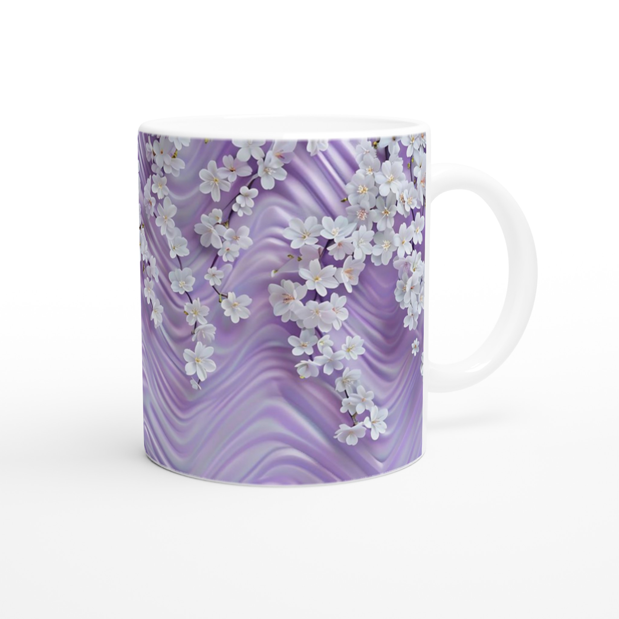 Lavendelblomster 11oz Keramikmugg – Välj bland 7 Förtrollande Färger 9 f934207f-993a-4c5d-9f3f-48dbaef0e5f7