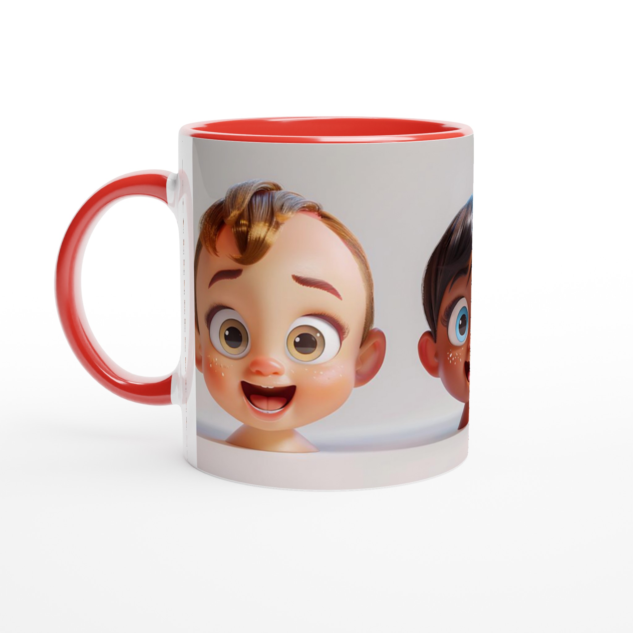 Glad Kaffemugg med Lekfulla Barnansikten – Välj din Färg i 11oz Keramik 5 f943146f-bd84-4270-9d9e-e44aa3dd05fb